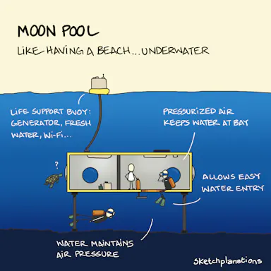 Moon Poolk Moon pool - Sketchplanations