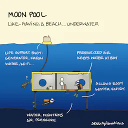 Moon pool - Sketchplanations