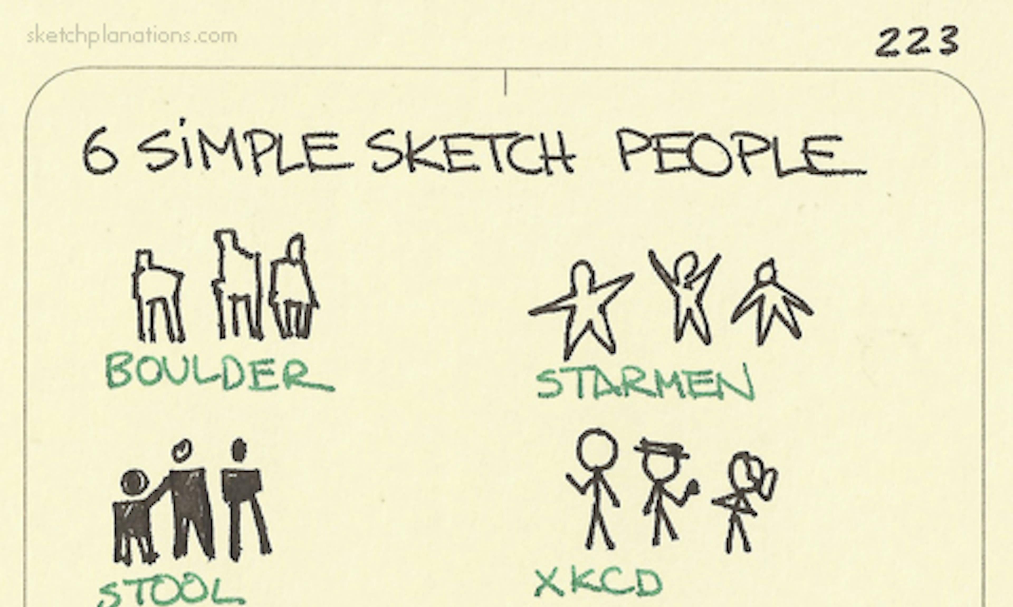 6 simple ways to draw people