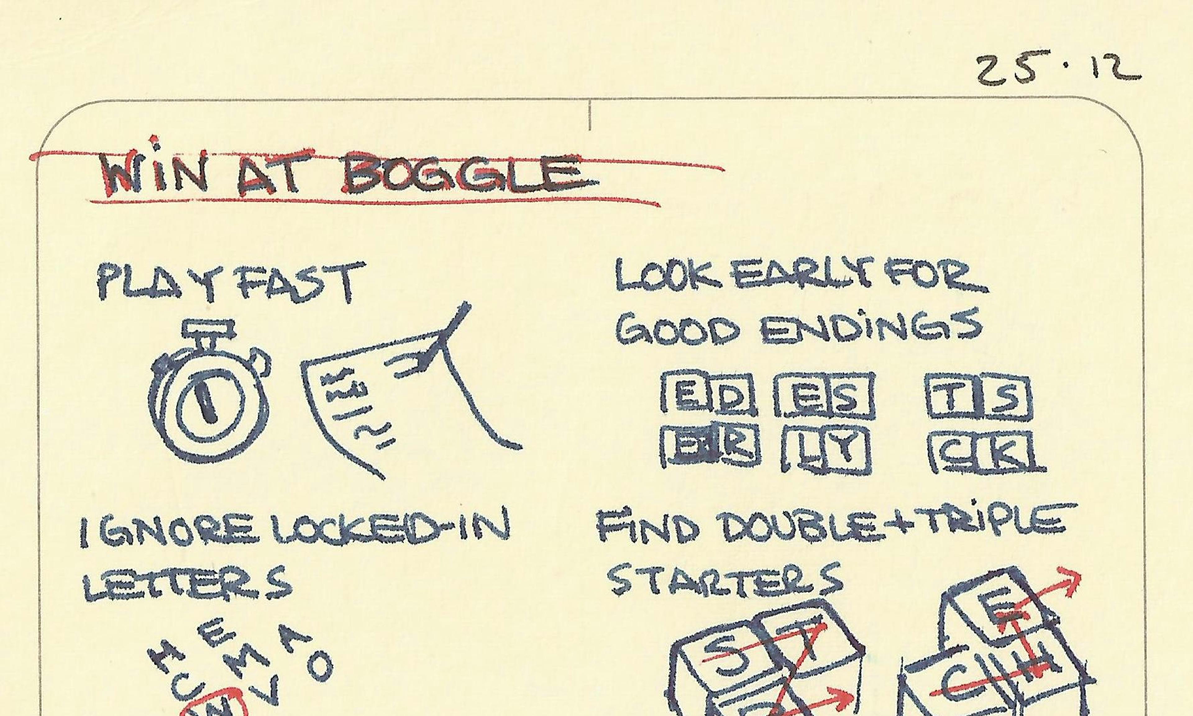 How to win at Boggle