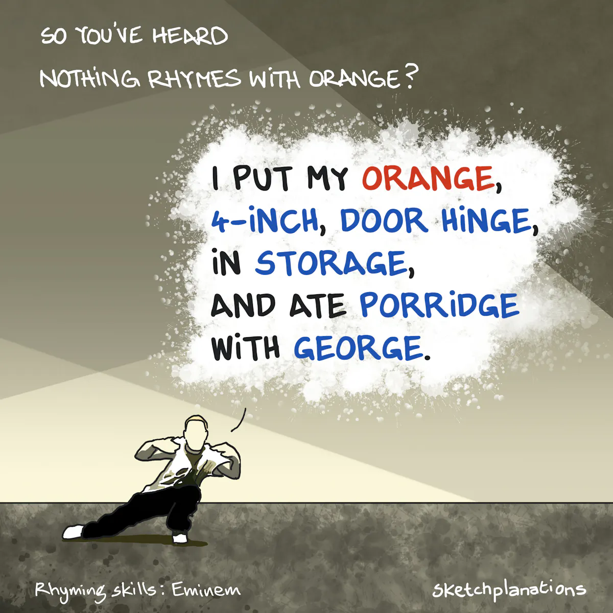 Organe Rhyme So Nothing Rhymes with Orange? - Sketchplanations