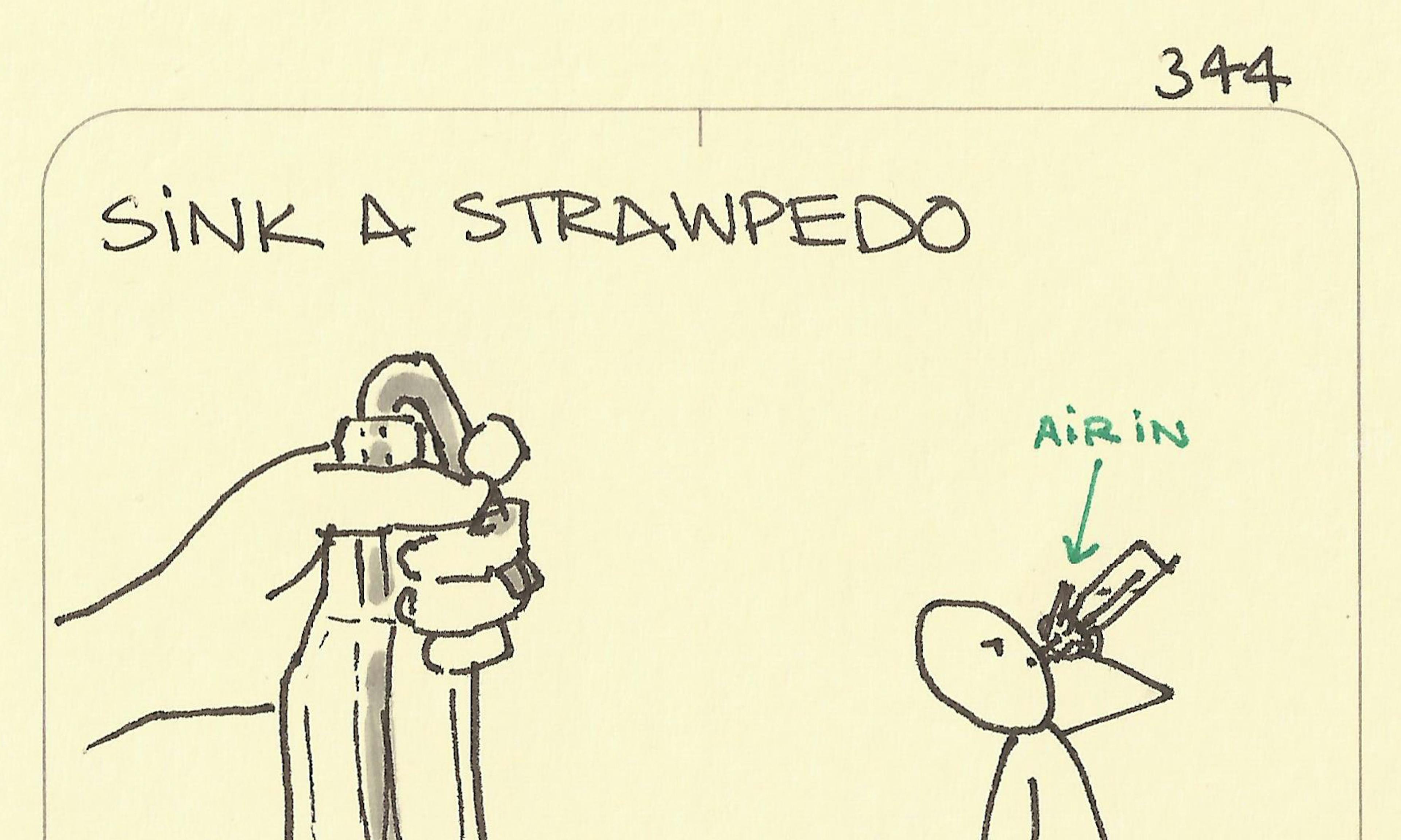 Sink a strawpedo