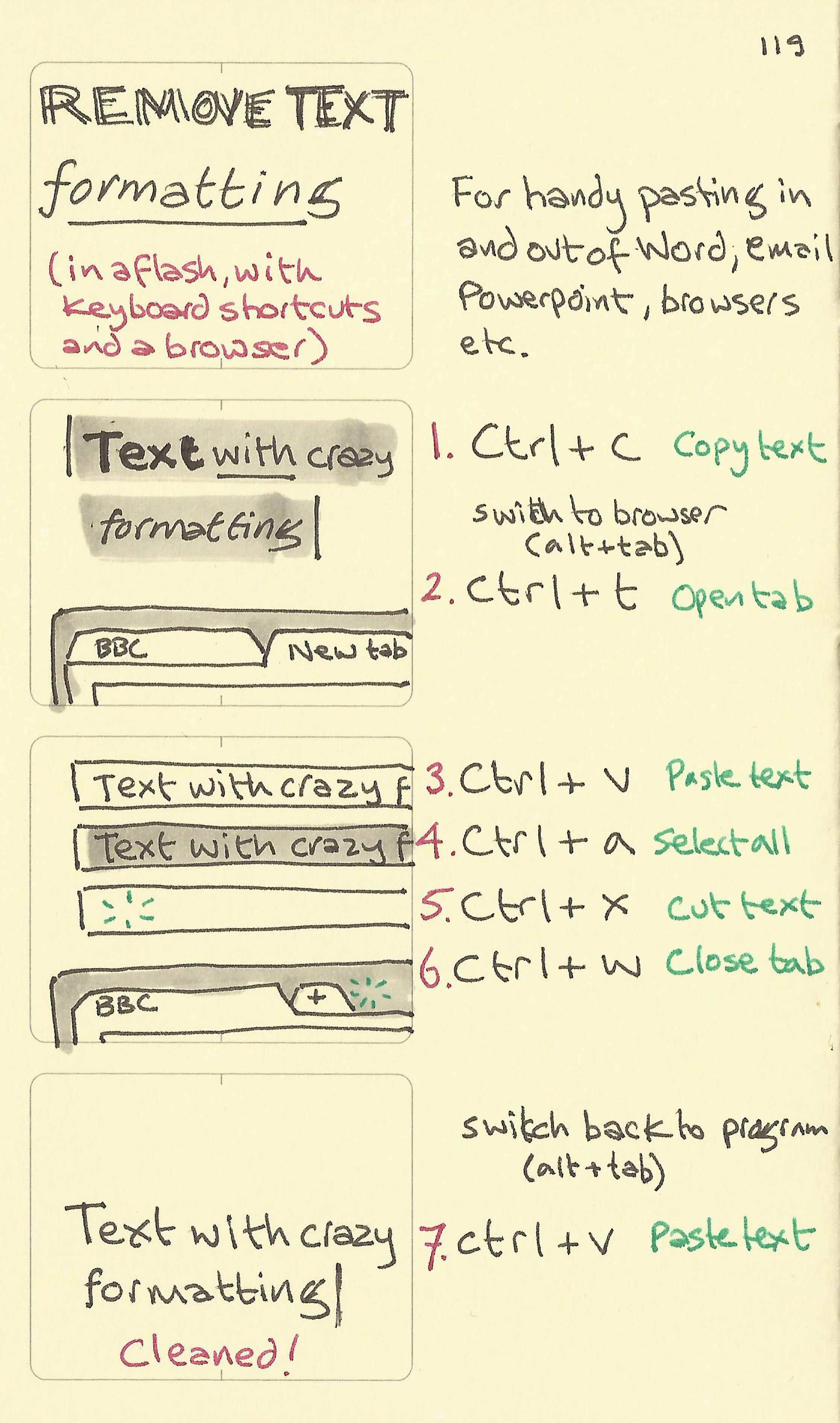 Remove Text Formatting Remove Text Formatting