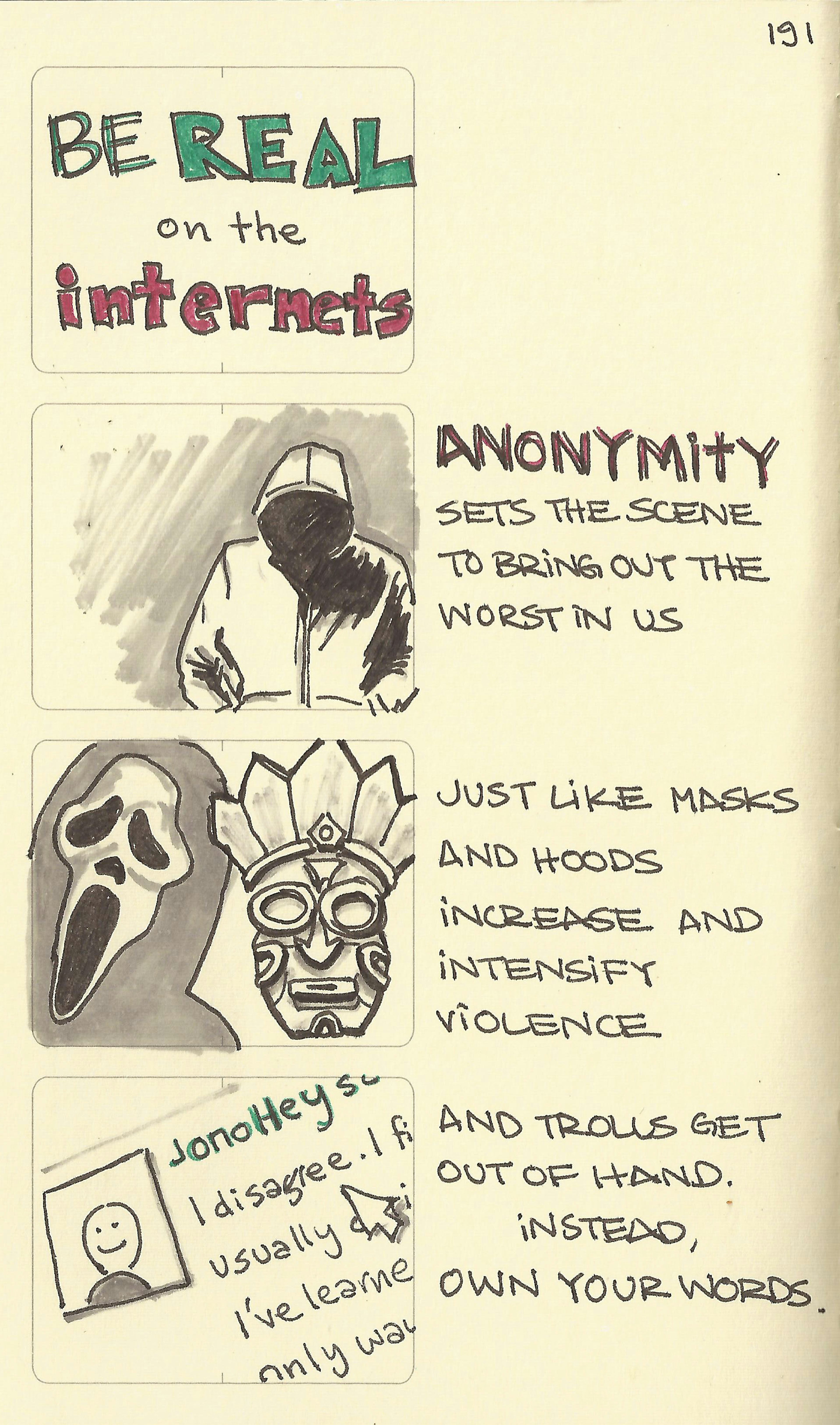 Be real on the internets - Sketchplanations