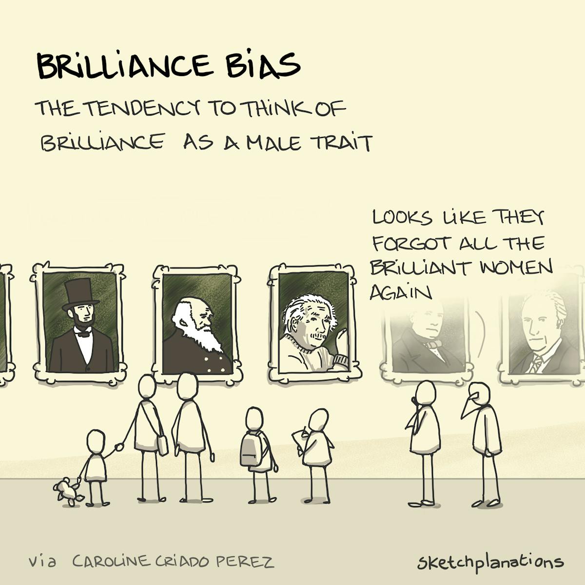 Brilliance bias - Sketchplanations