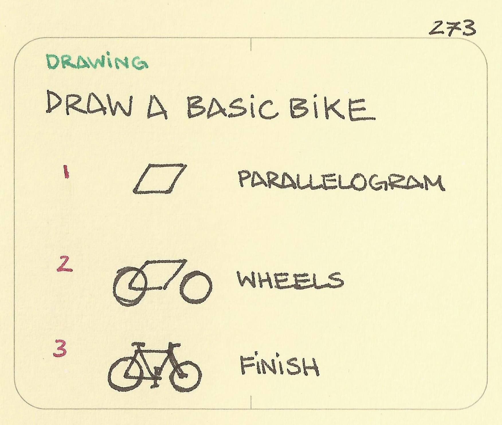 Draw a basic bike - Sketchplanations