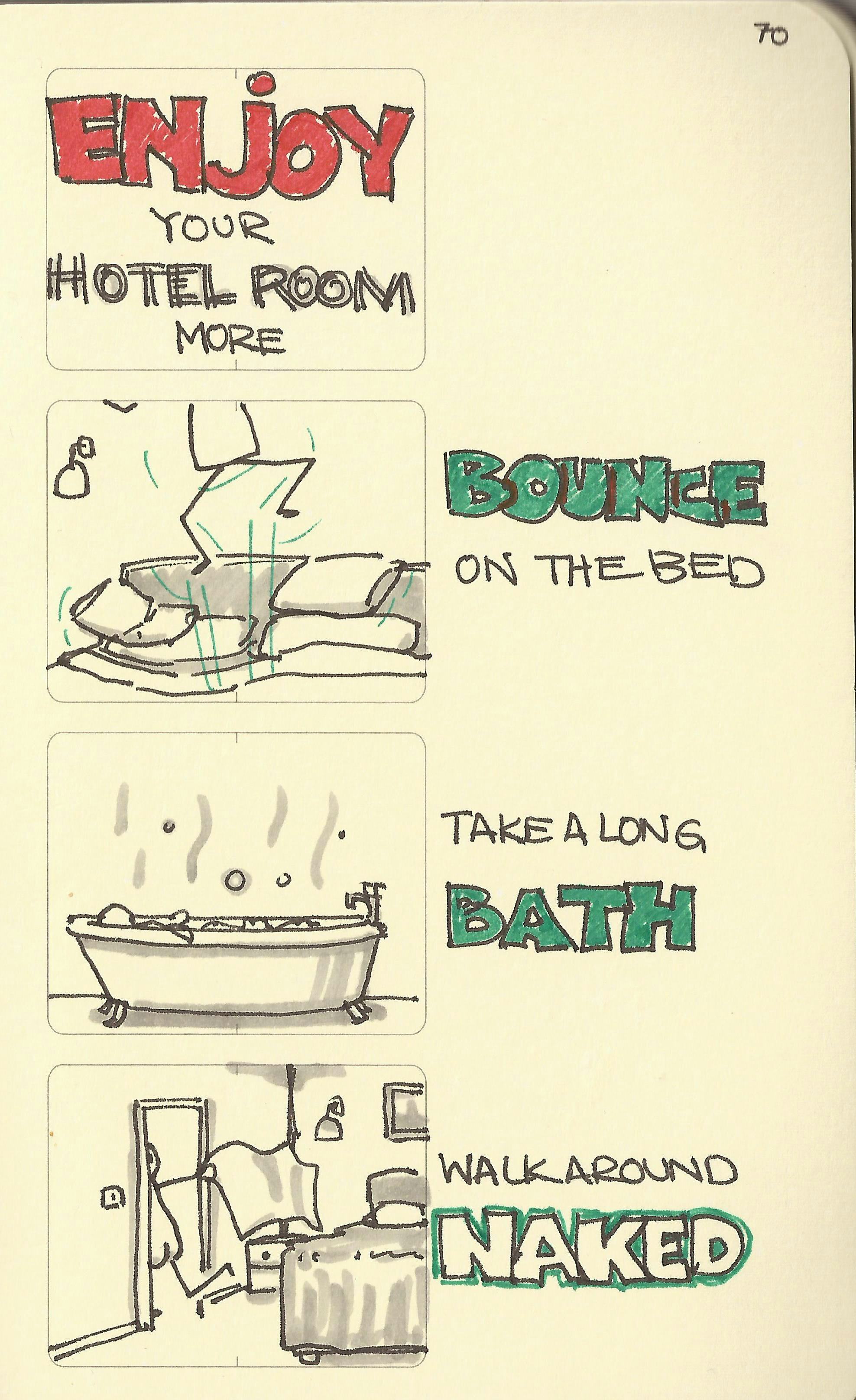 Enjoy your hotel room more - Sketchplanations
