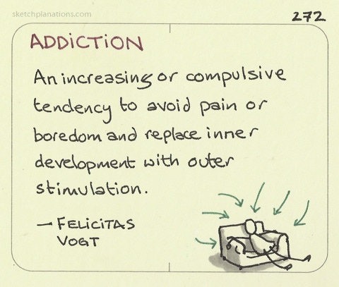 Addiction: an alternative definition - Sketchplanations