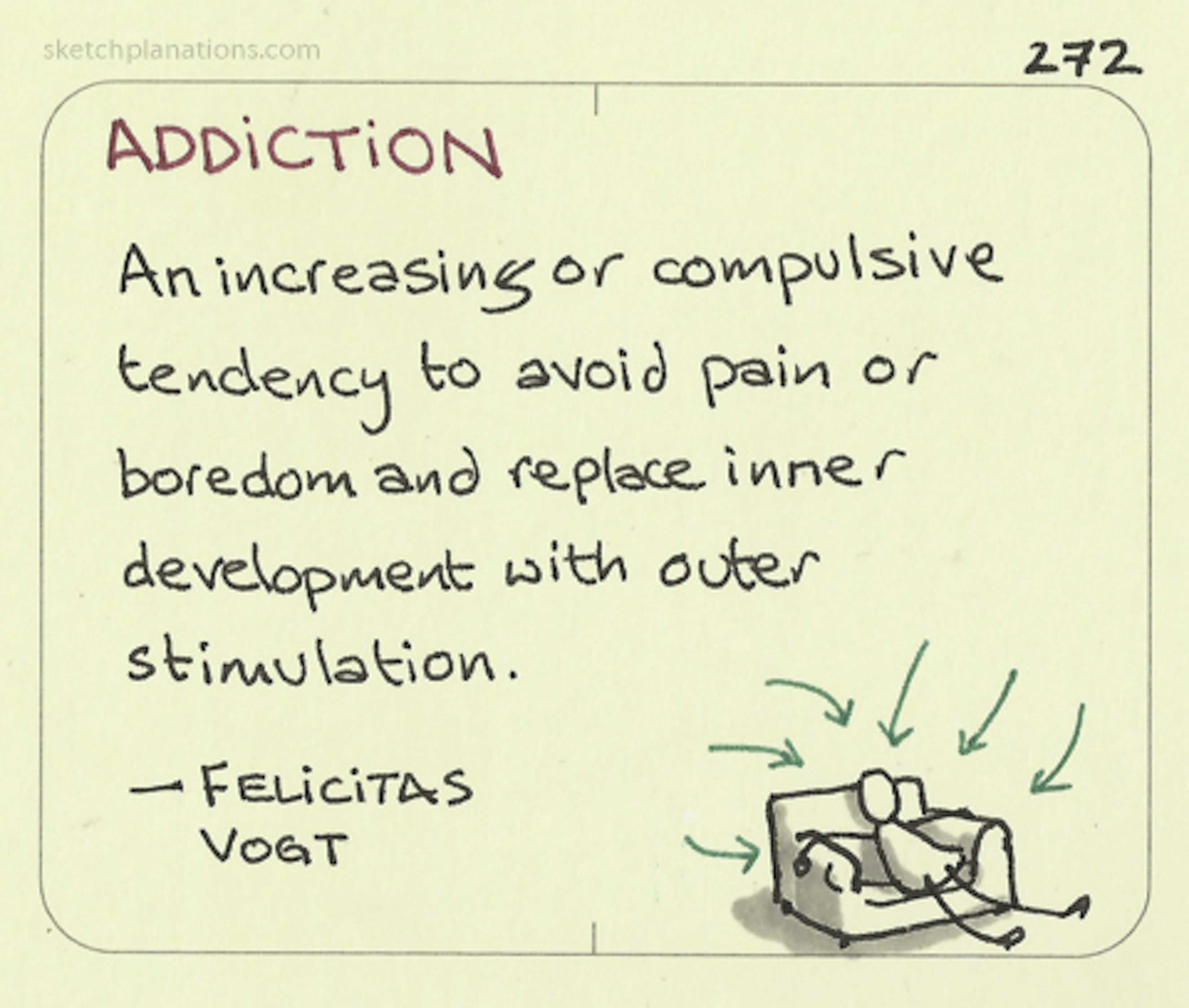 Addiction: an alternative definition - Sketchplanations