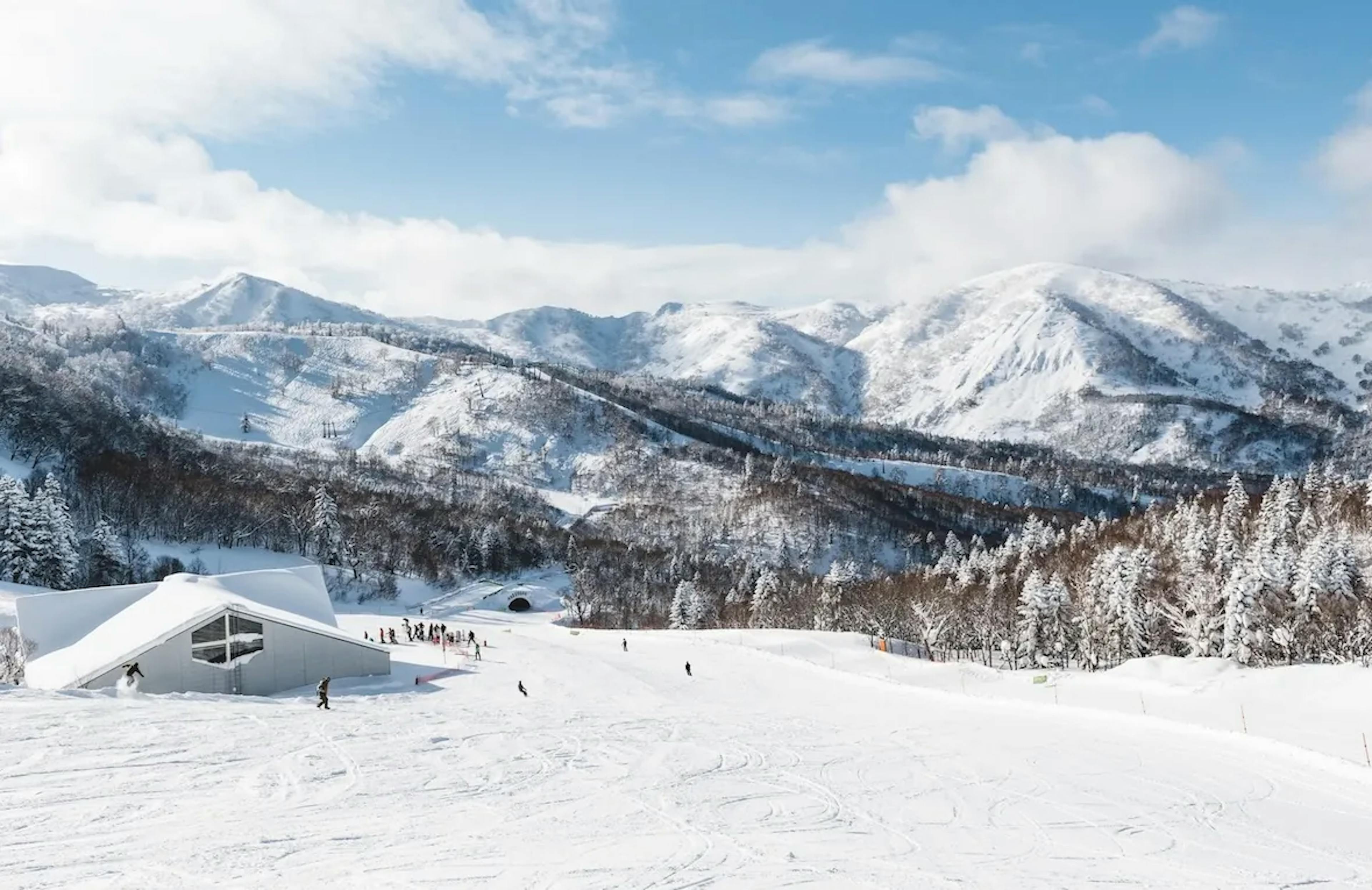 Afternoon over base camp at Kiroro Ski Resort in Japan.