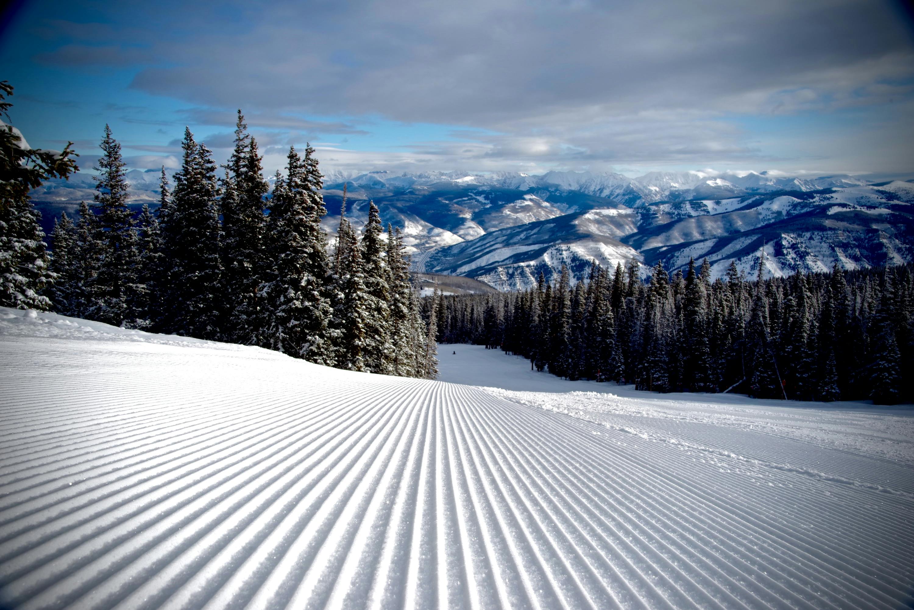 Colorado's snow-covered mountain range