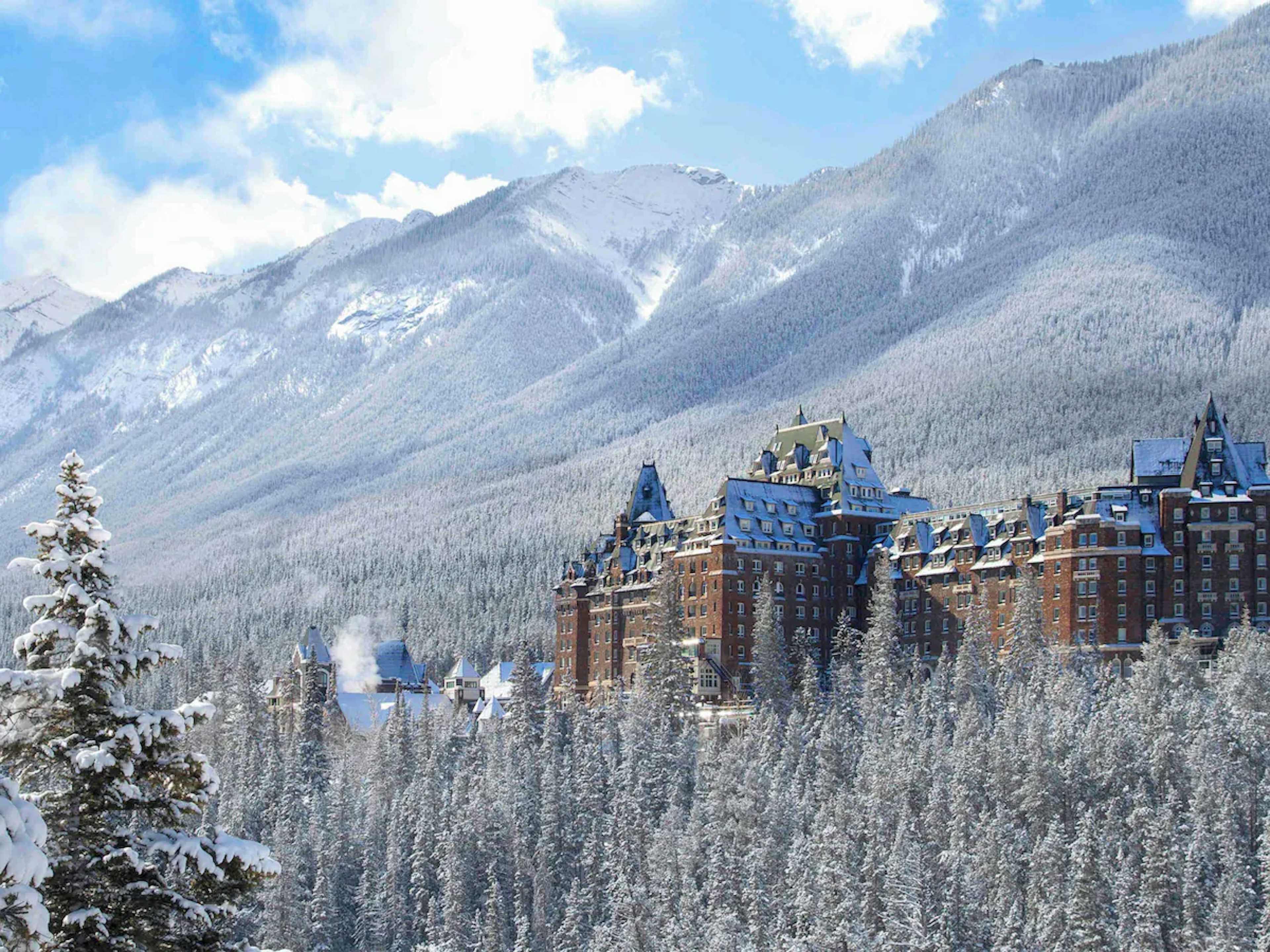 Exterior view of the Fairmont Banff Springs