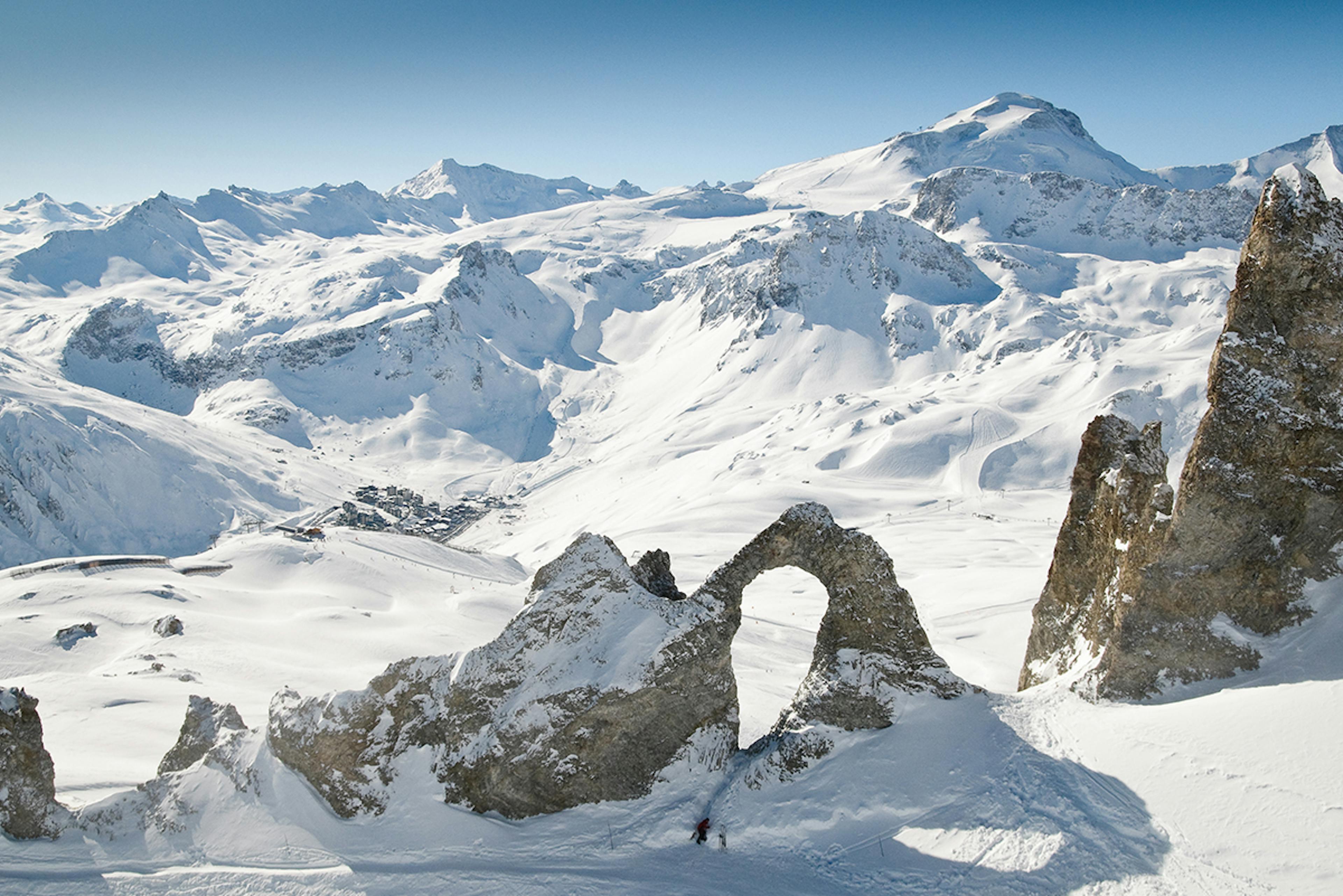 The Aiguille Percee in Tignes, France