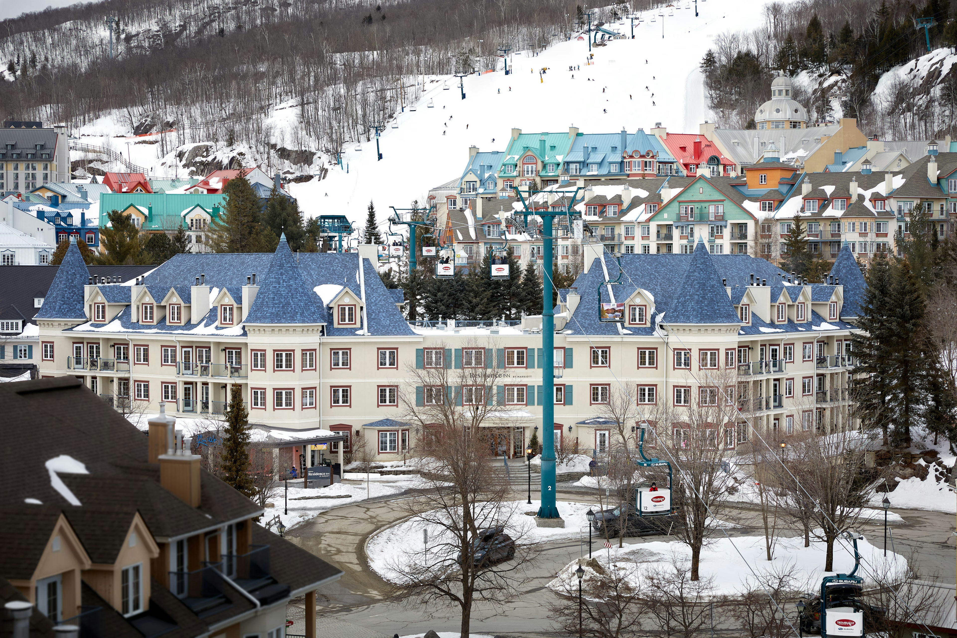 Exterior of Residence Inn by Marriott in the winter