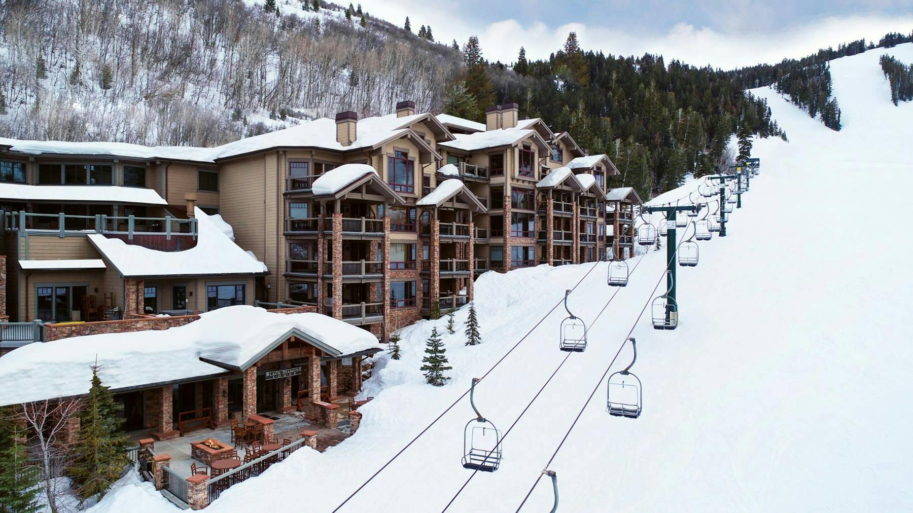 Prime ski-in ski-out accommodations at Deer Valley in Utah, USA.