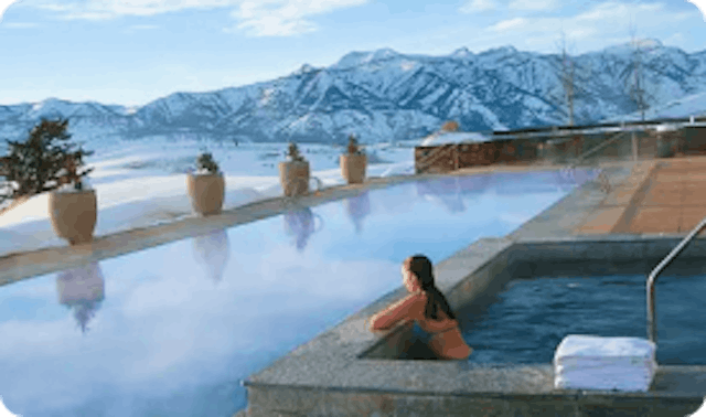 Hot tub at Jackson Hole Ski Resort.