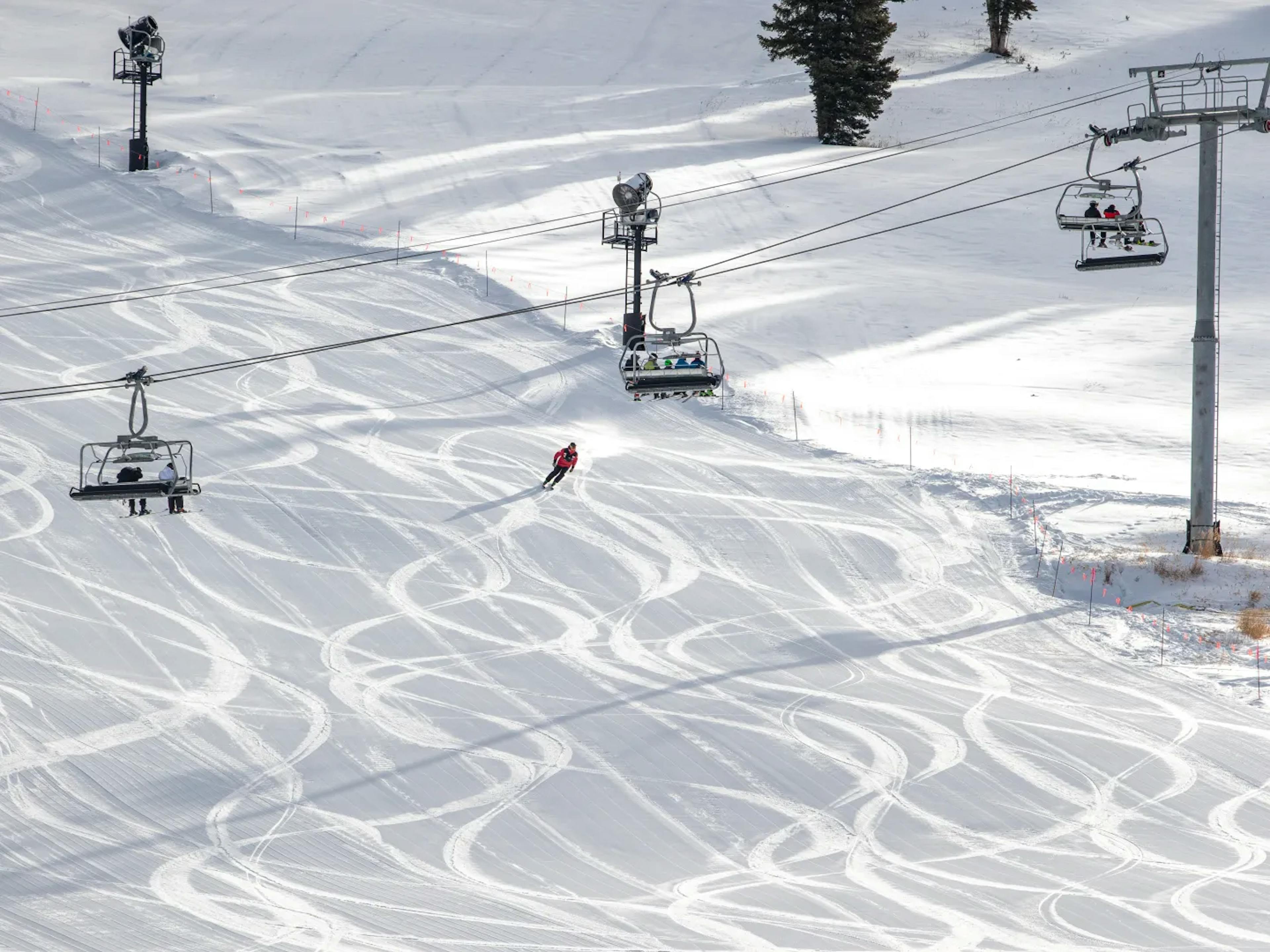 Skiing in Vail.