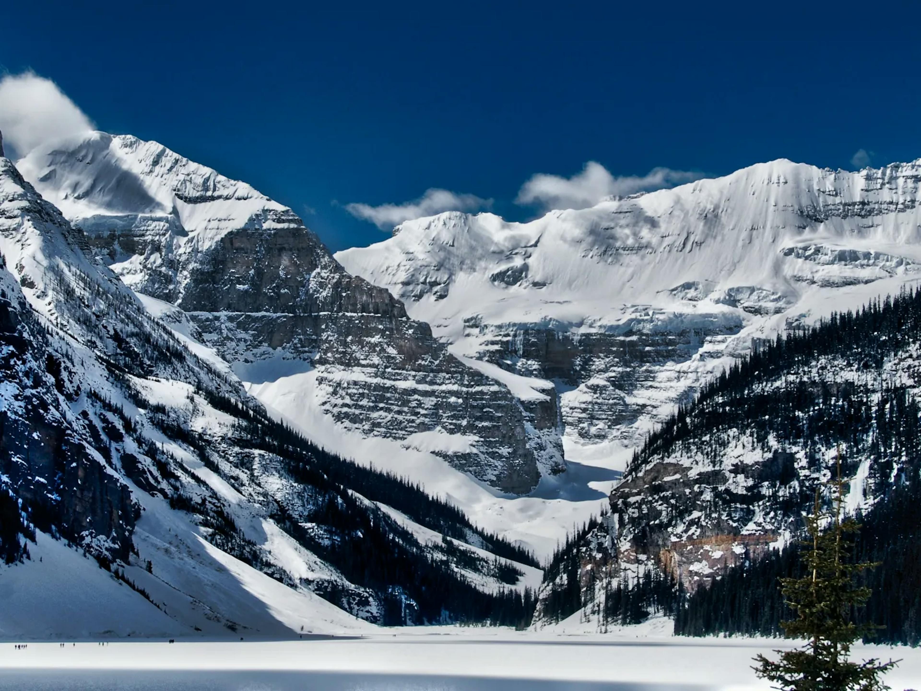 Snowy mountains in Canada.