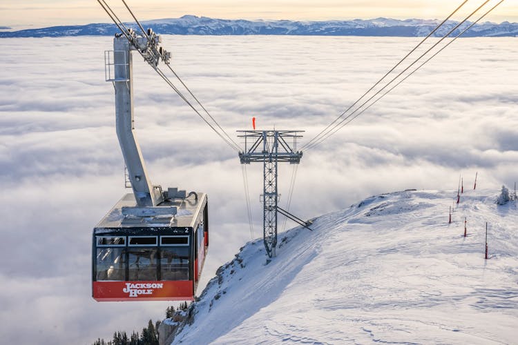 The tram at Jackson Hole Ski Resort.