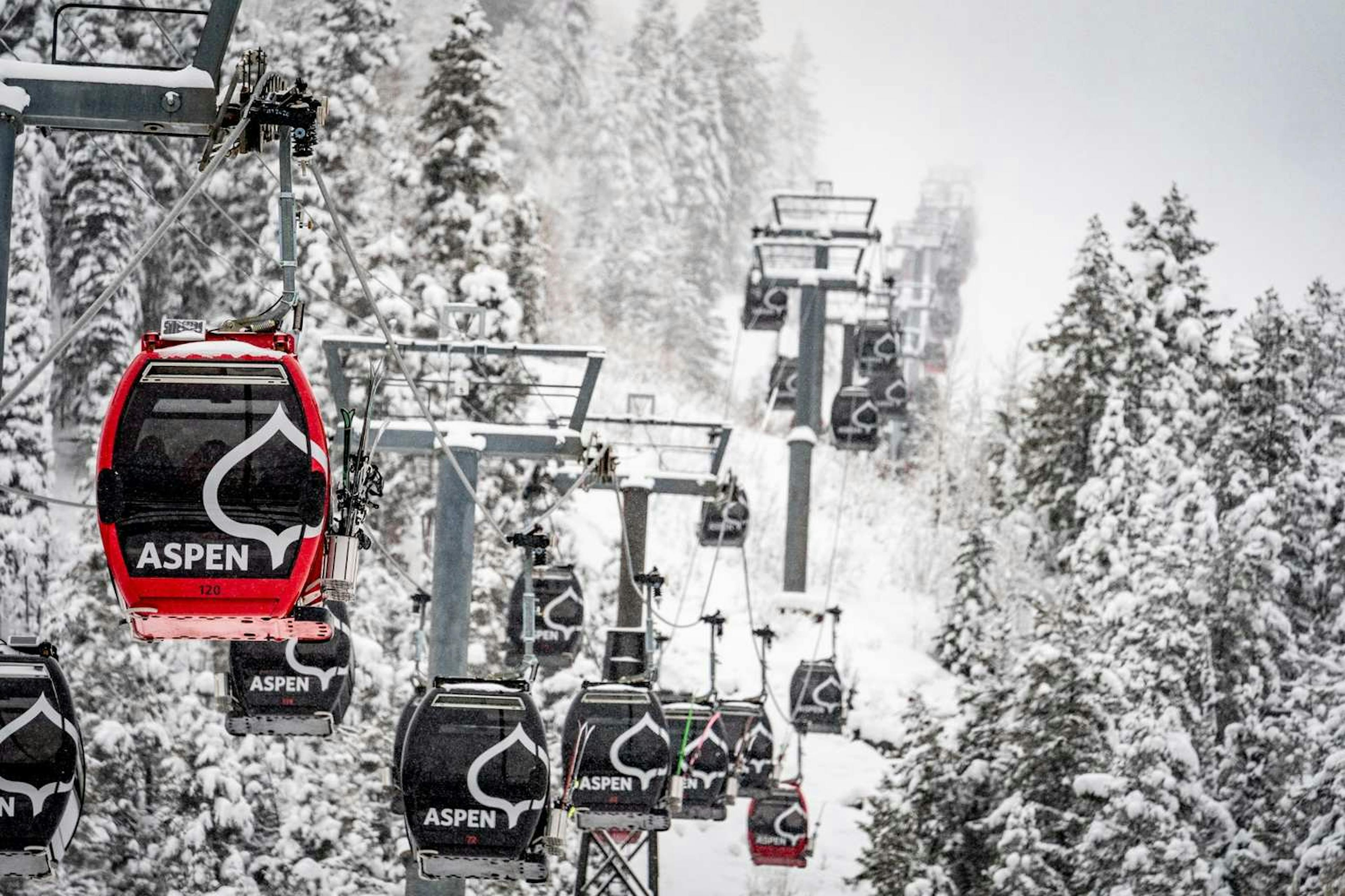 Aspen highlands ski resort gondola