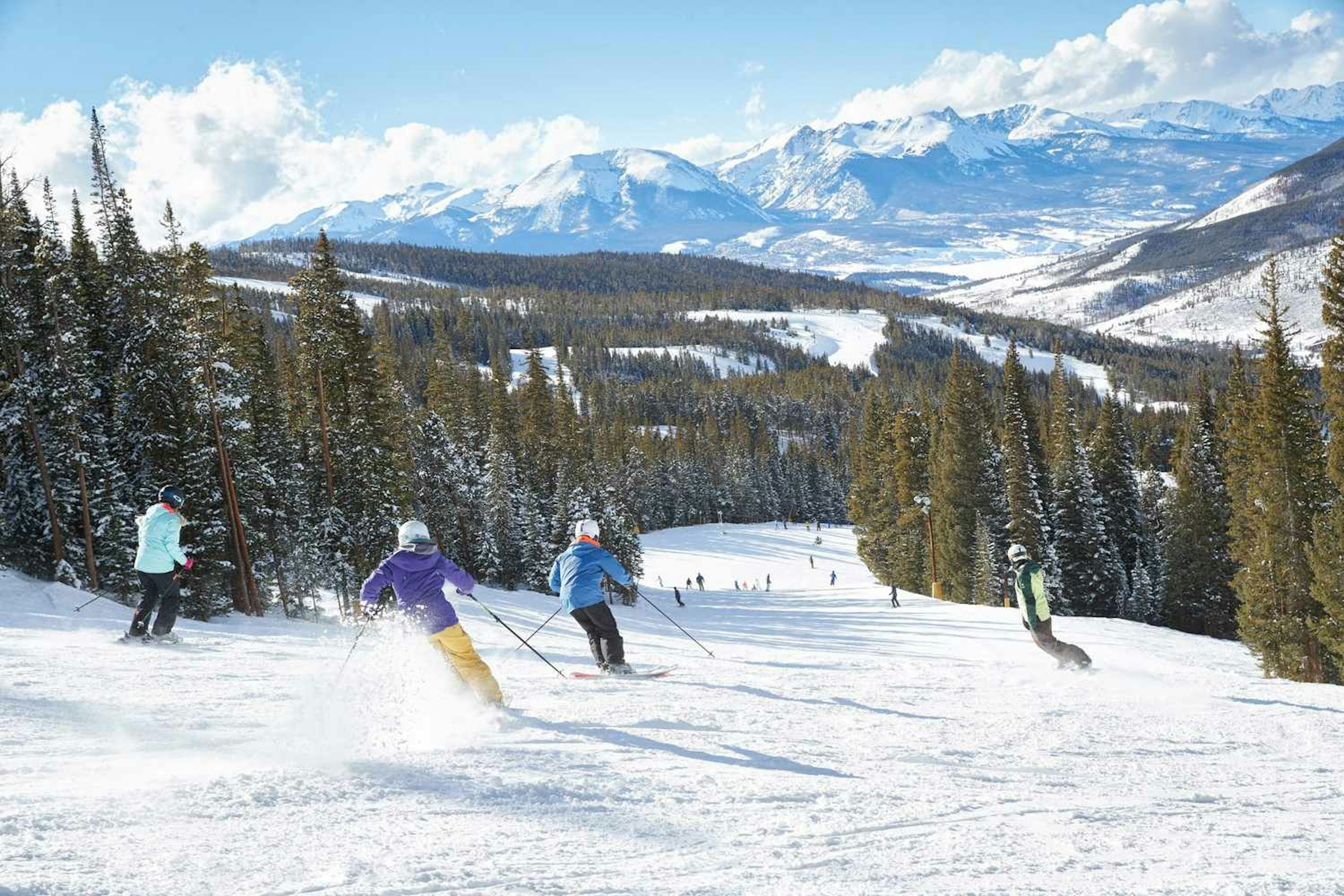 Skiers at Keystone Resort