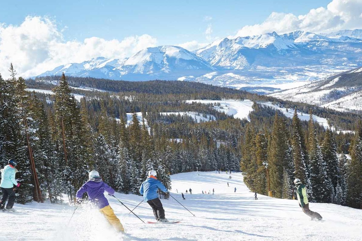 Skiers at Keystone Resort