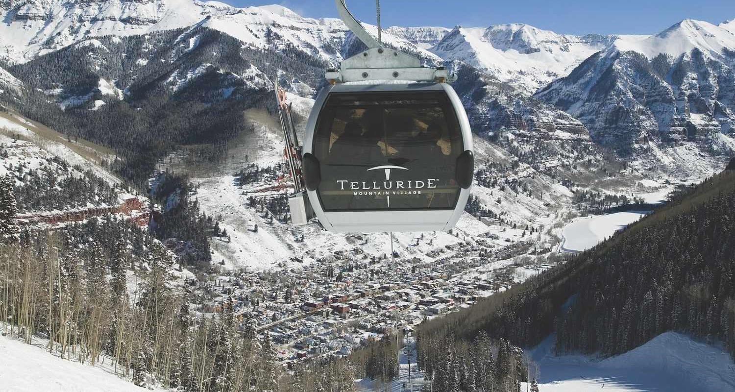 The gondola at Telluride Ski Resort.