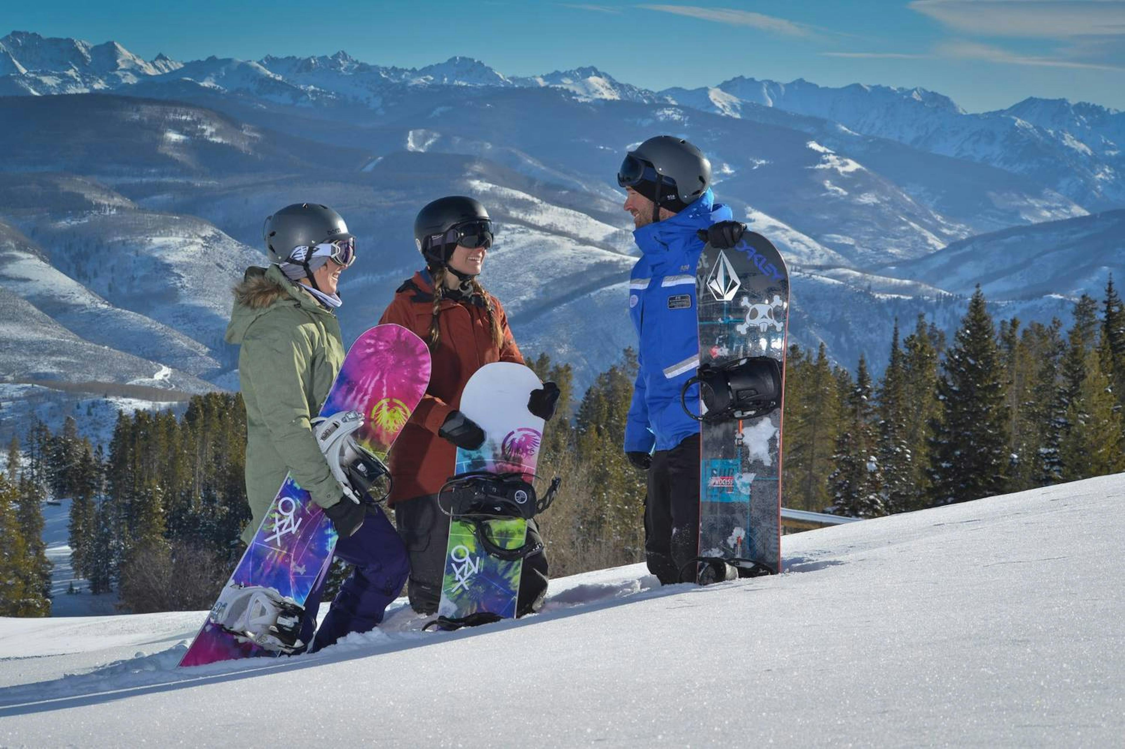 Ski school lesson at Beaver Creek Resort 