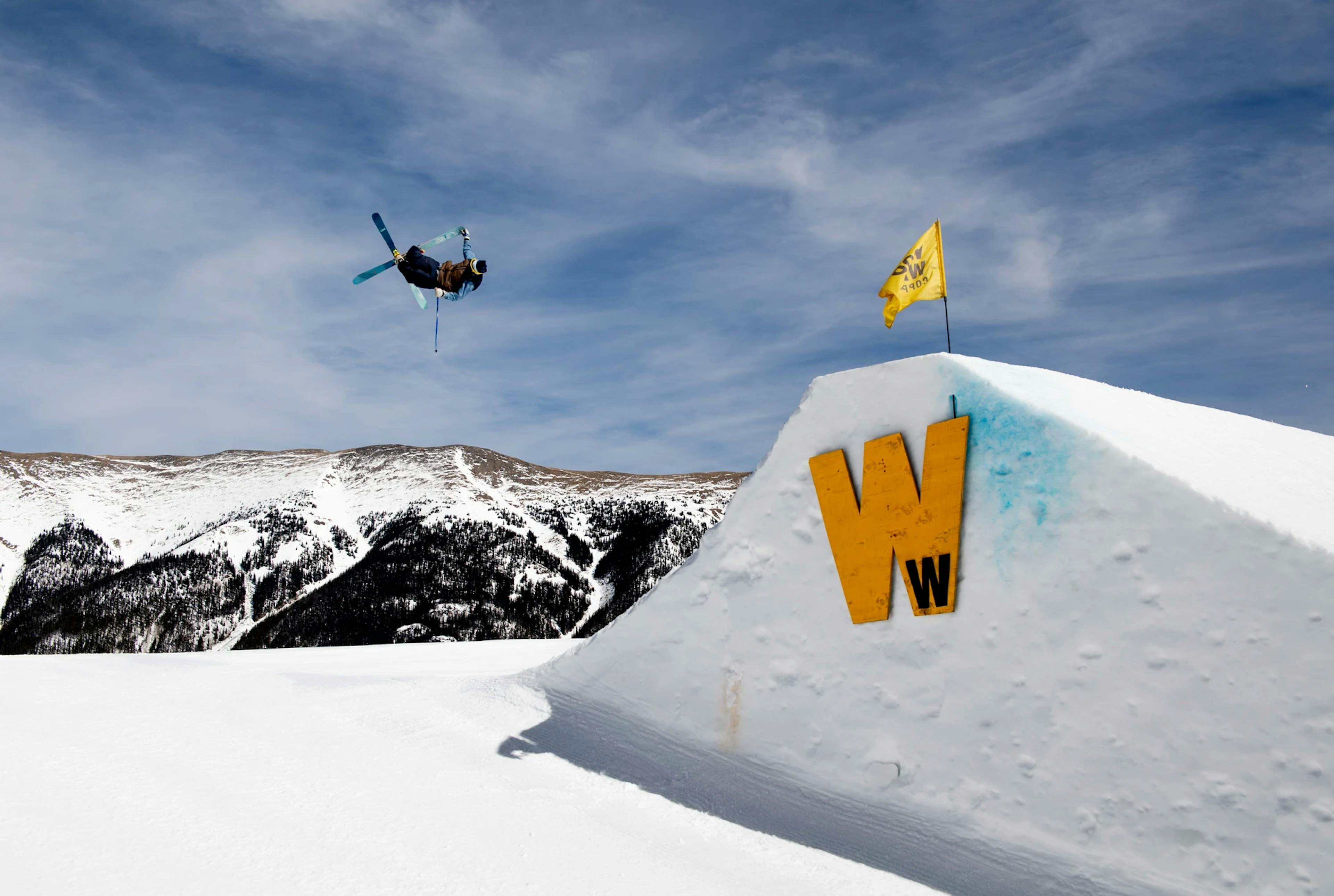 Skier at Woodward Copper