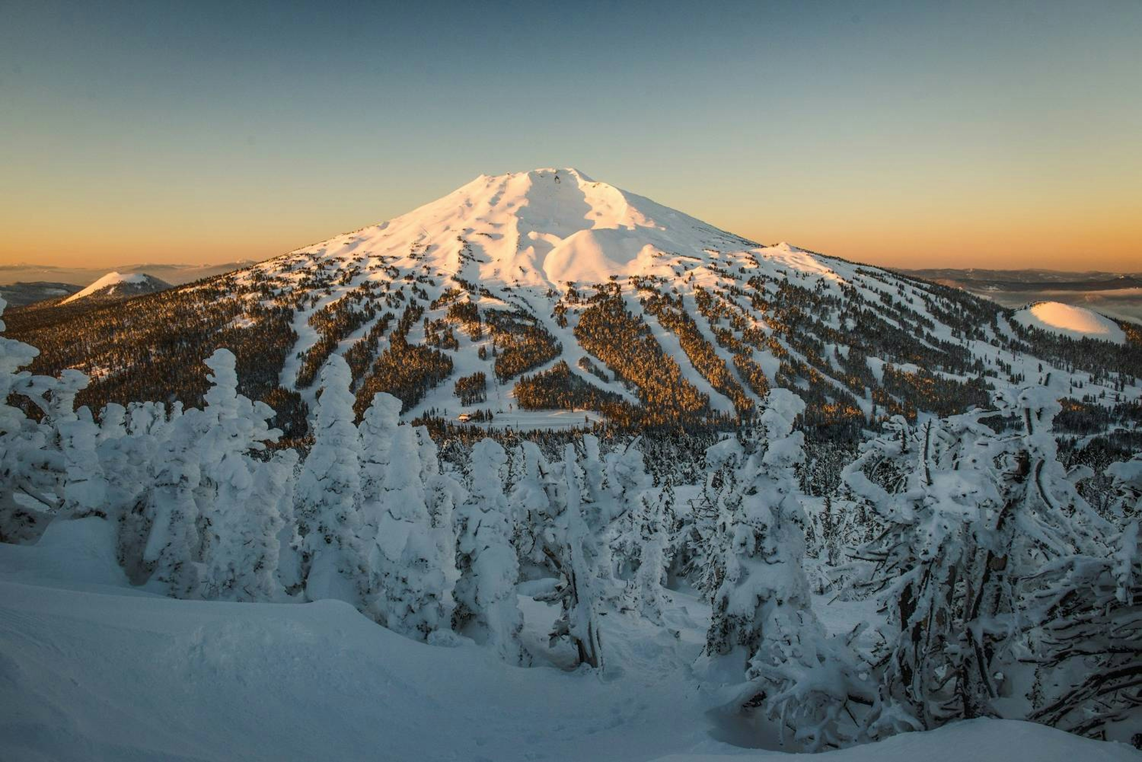 Sunrise at Mount Bachelor.