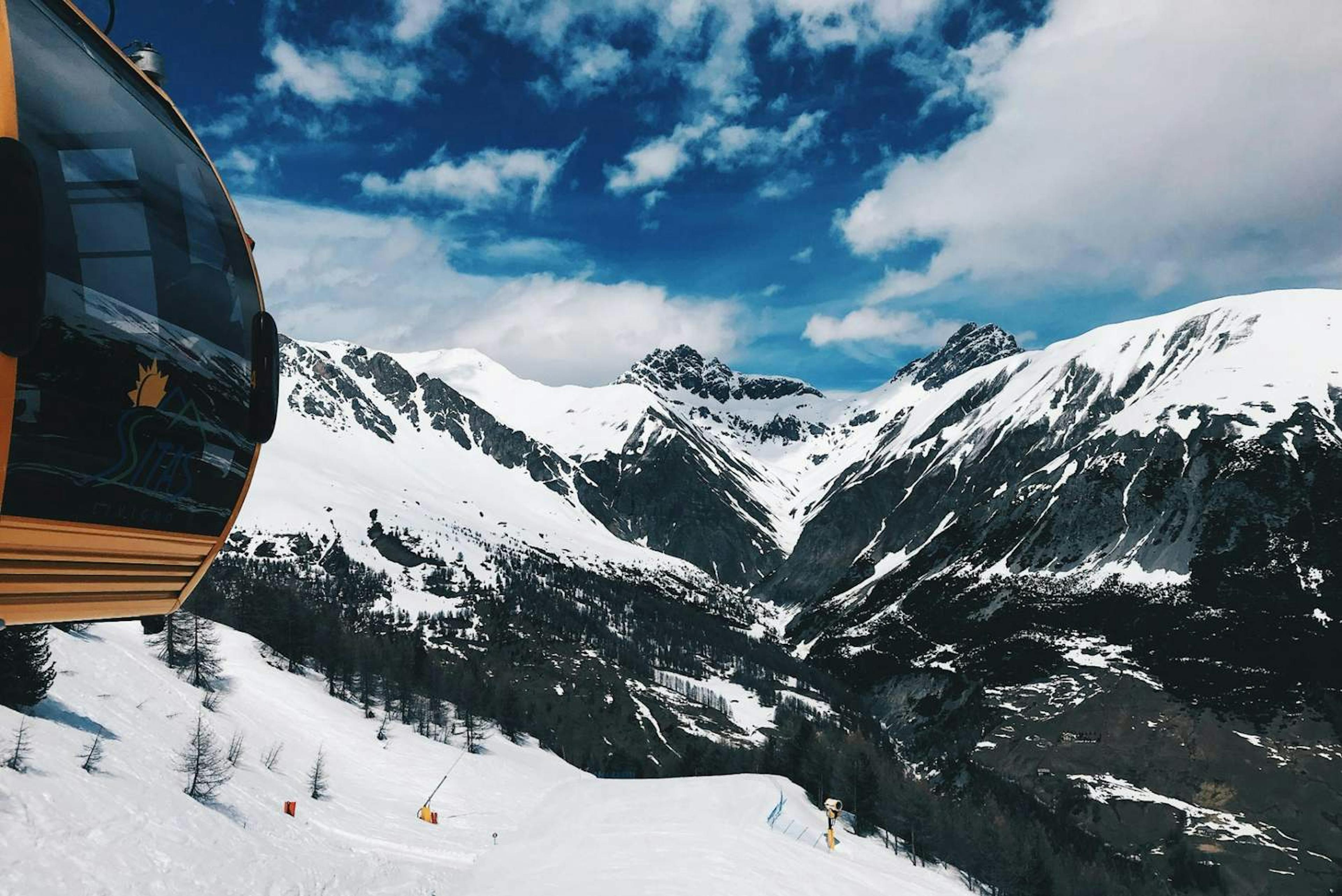 Gondola in Livigno. 