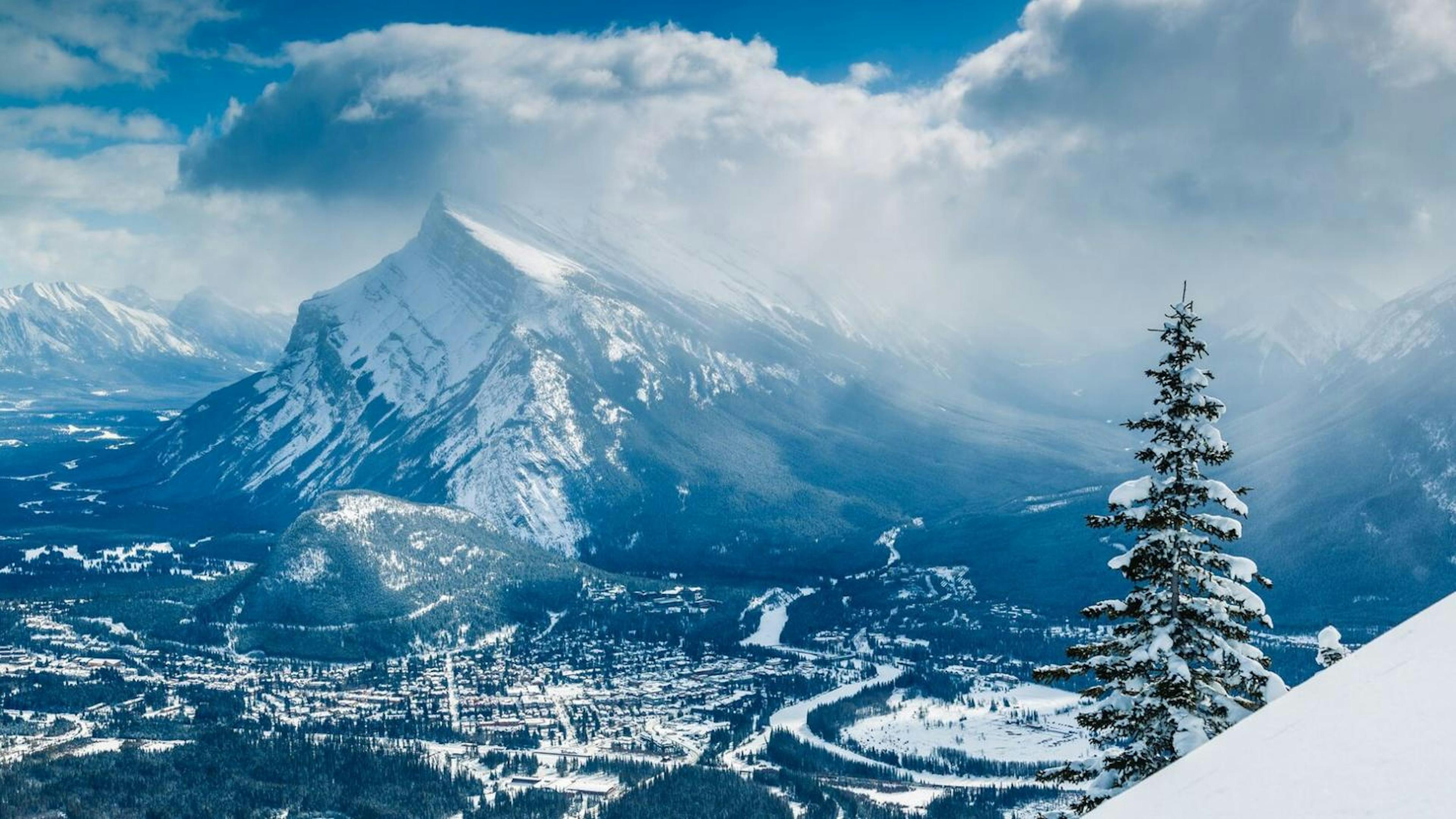 Banff Village Overlook.