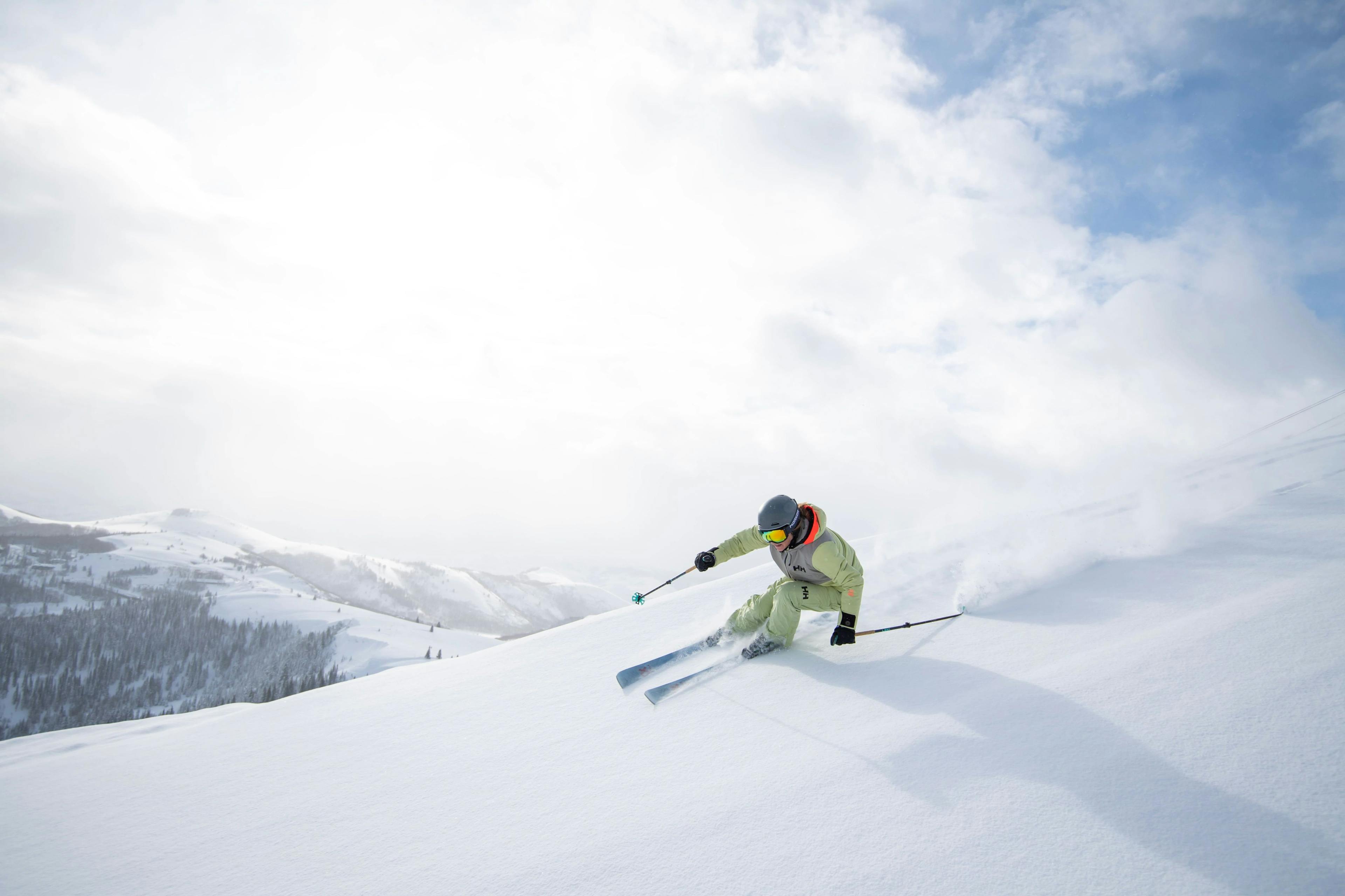 Powder skiing at Deer Valley Resort