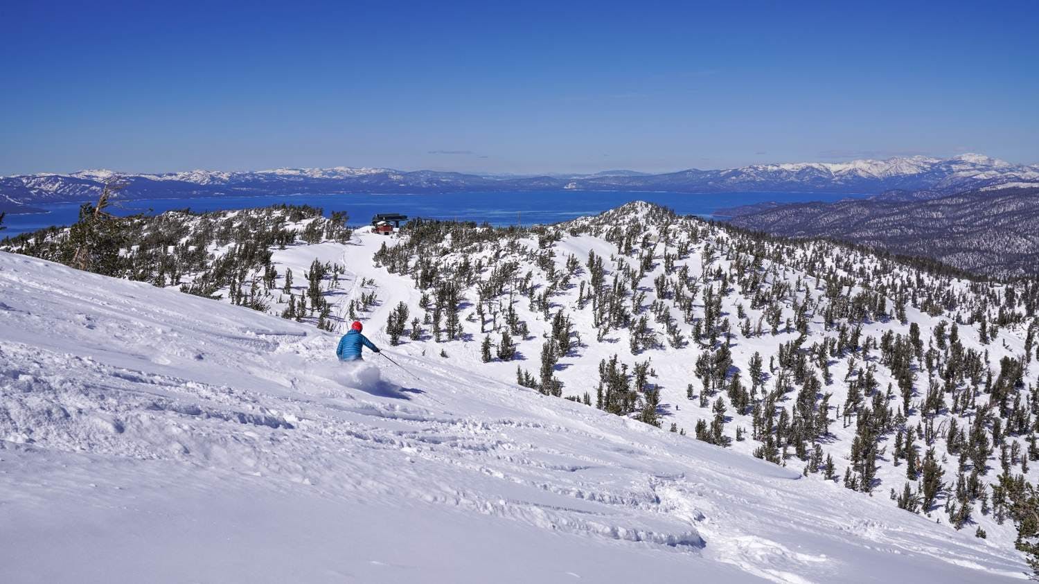 Skier skiing at Heavenly.