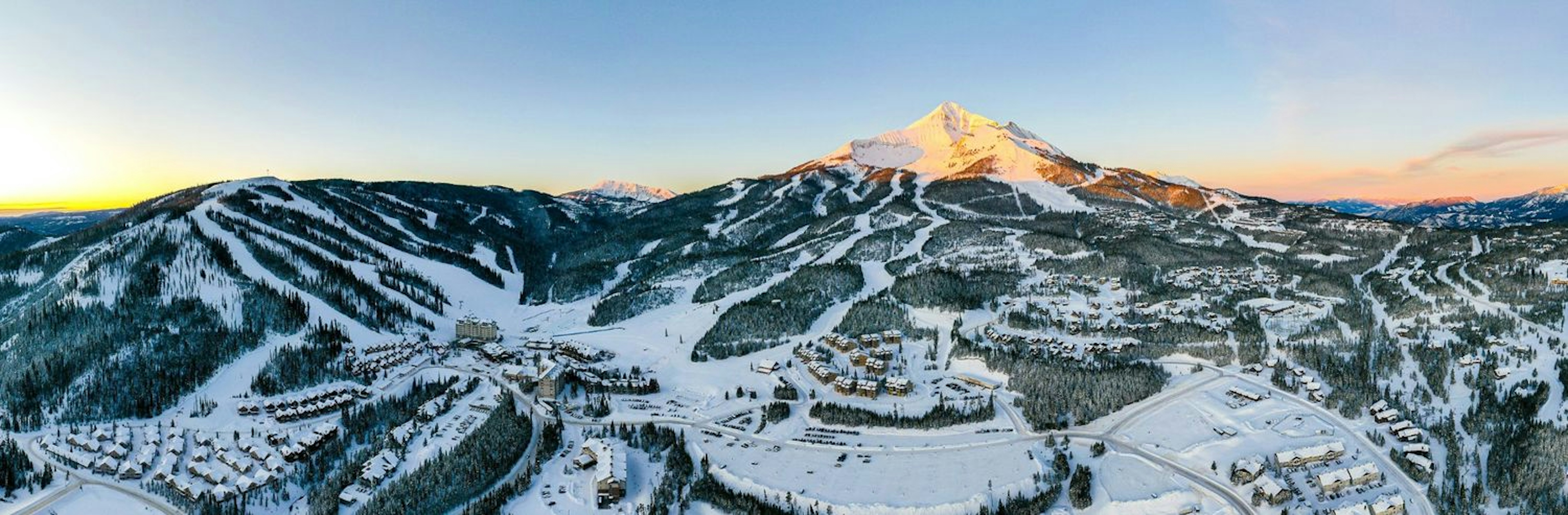 Panoramic view of Big Sky Resort