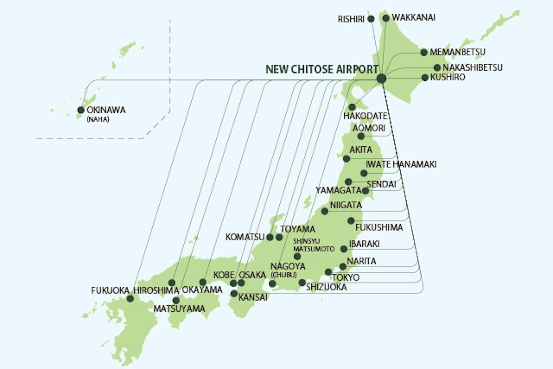 Map of Japan.