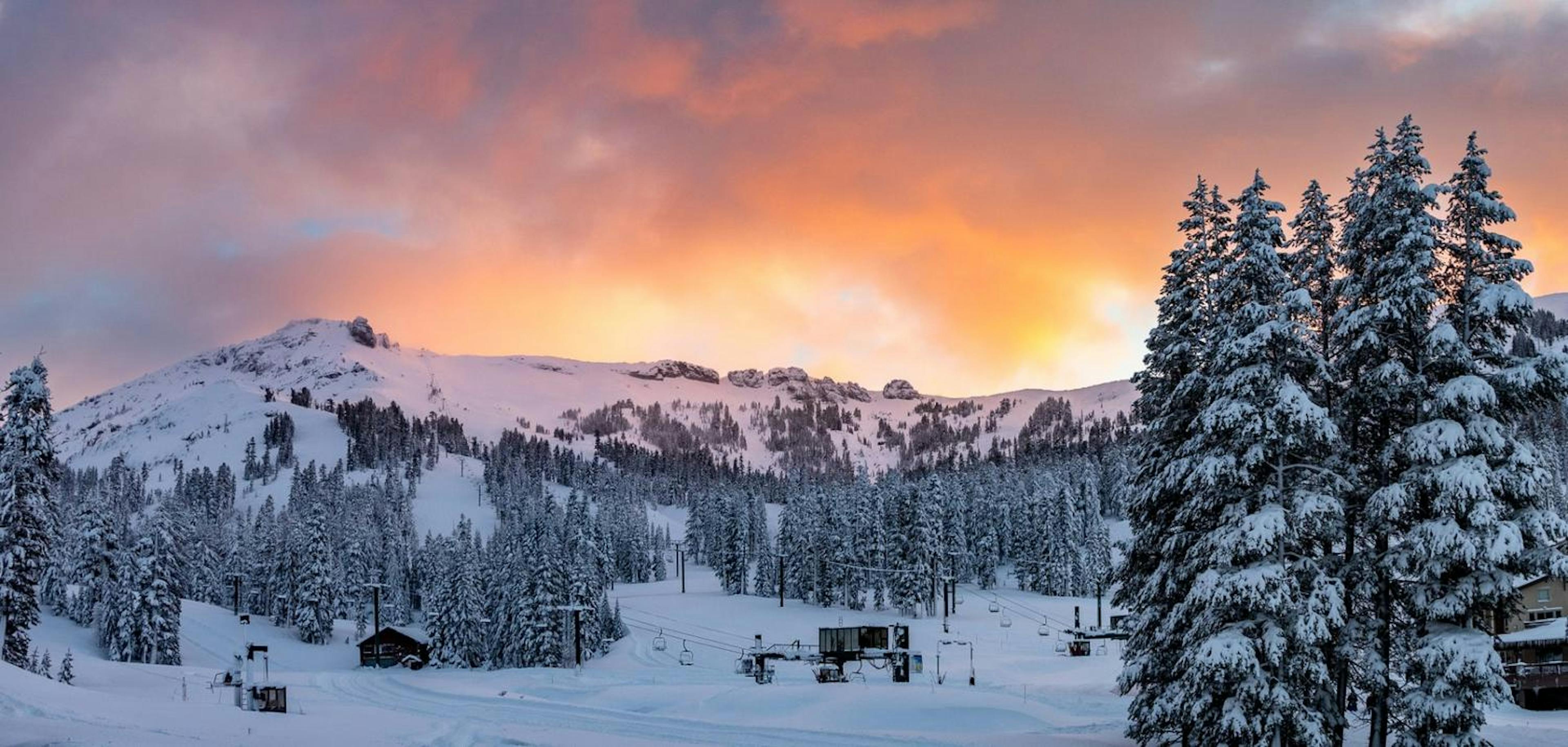 Alpenglow over Kirkwood