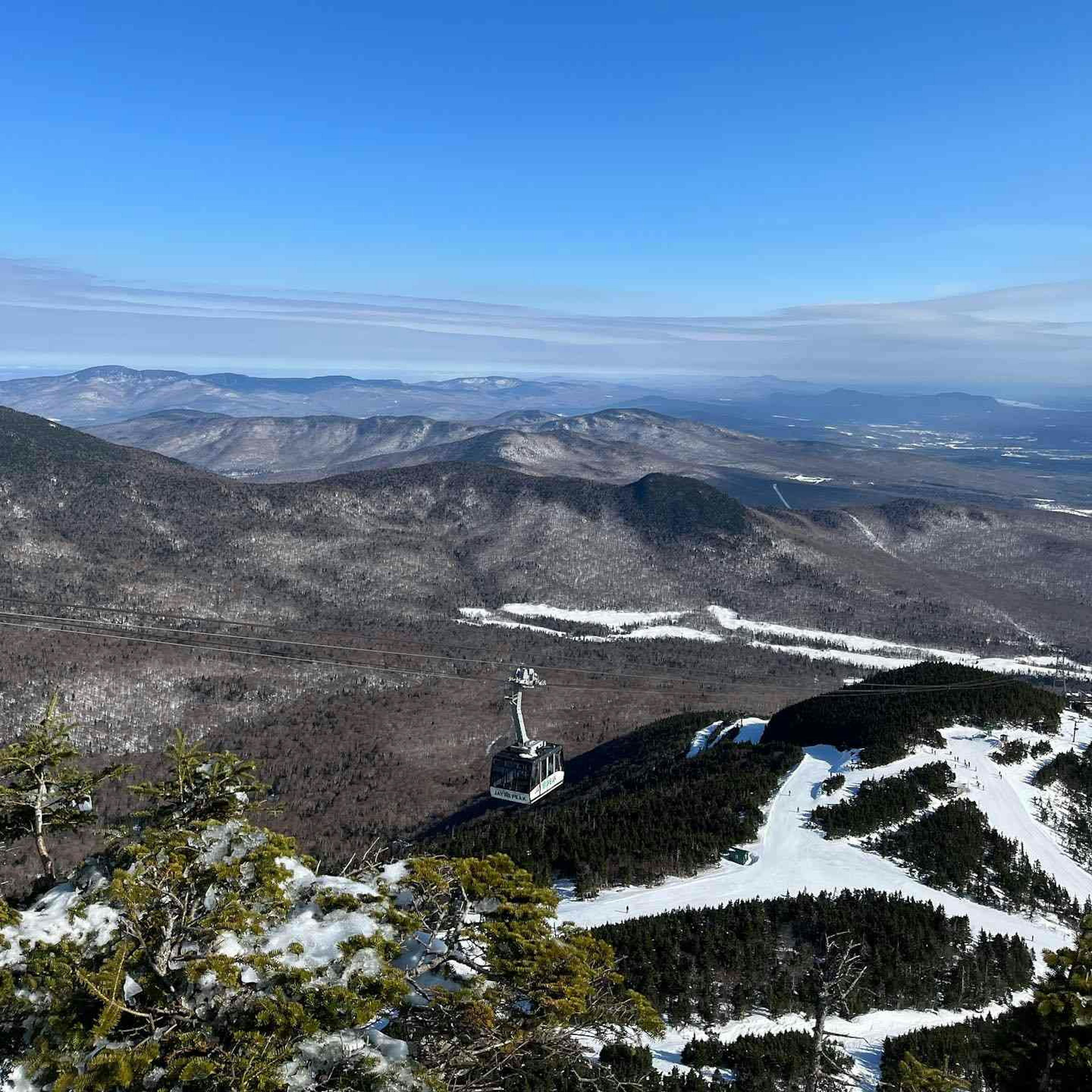 Tram in Jay Peak. 