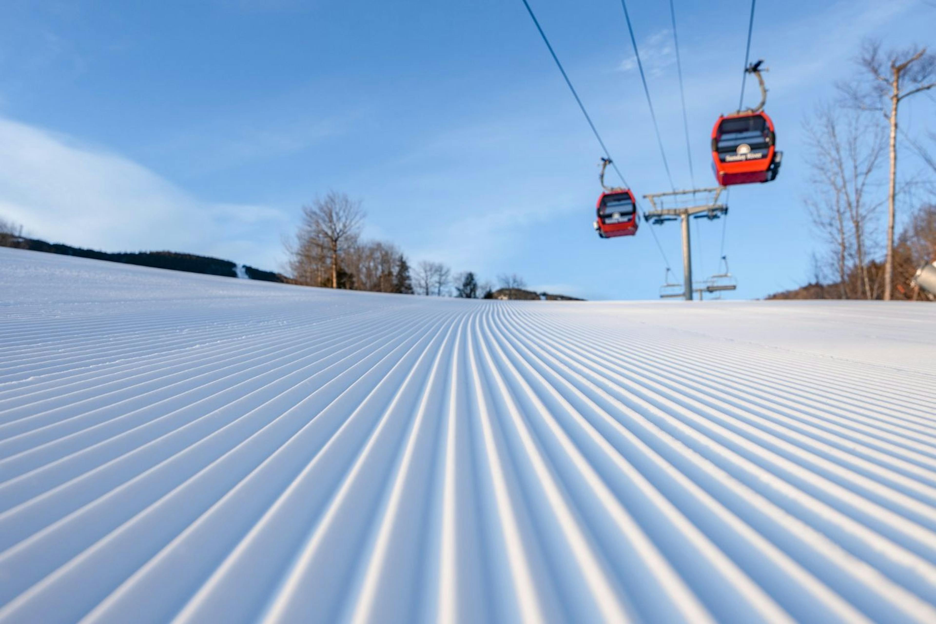 The cable car system in Sunday River.