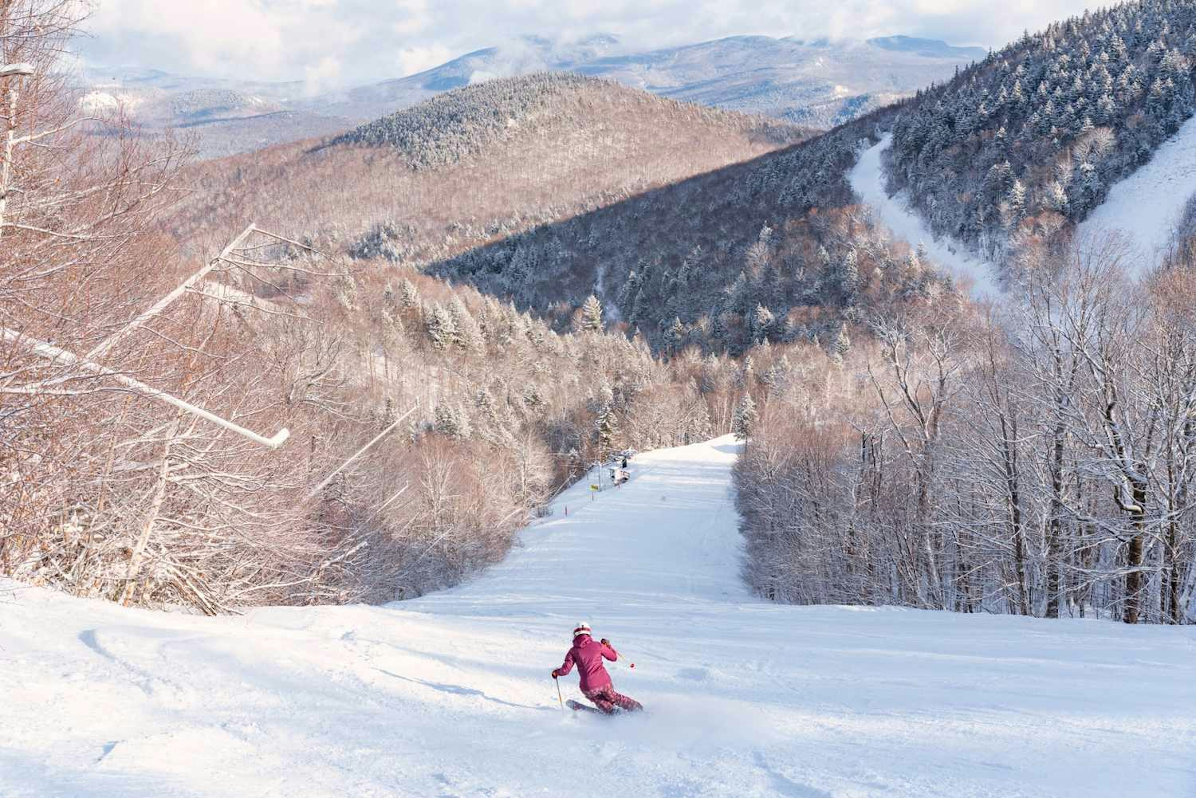 Skier skiing at Sunday River