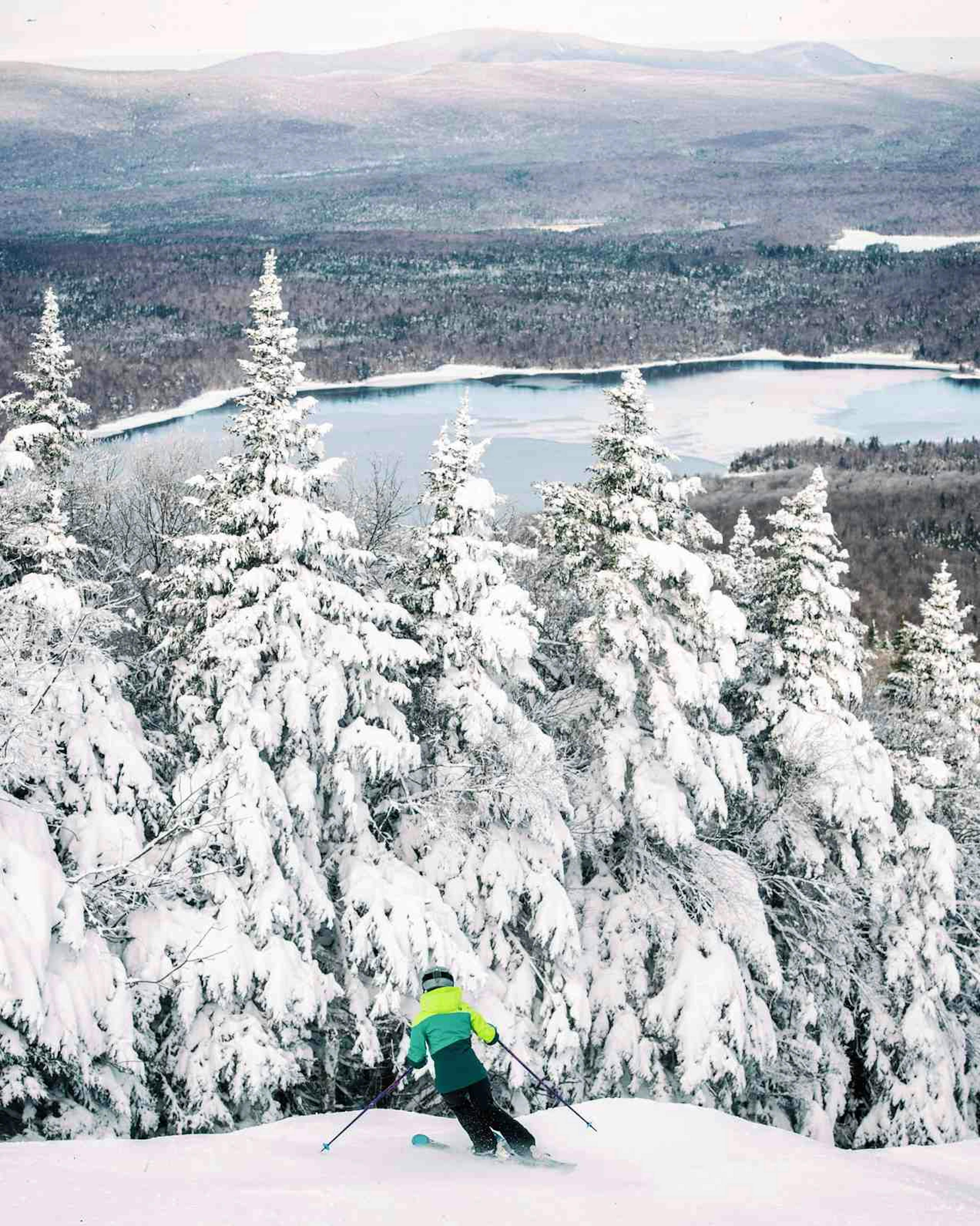 Skier at Mount Snow. 