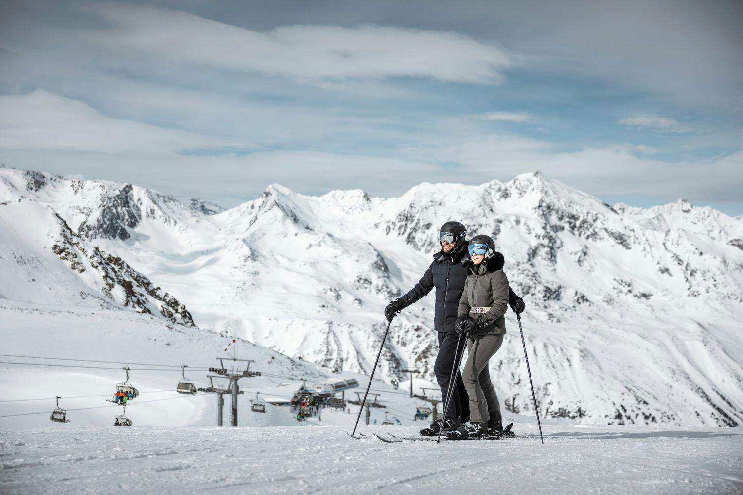 Skiers at Sölden.