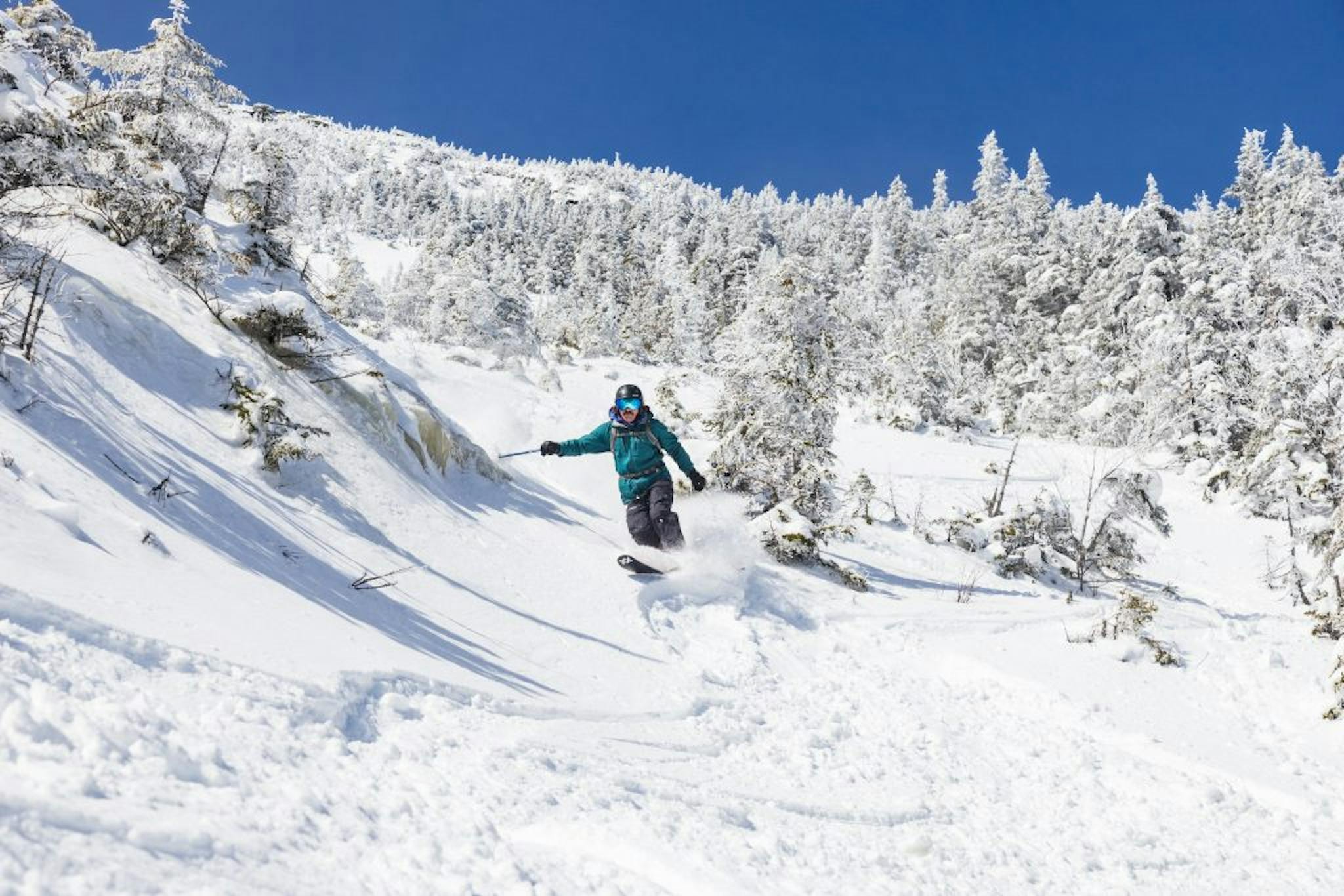 Powder day at Whiteface Mountain Ski Resort.