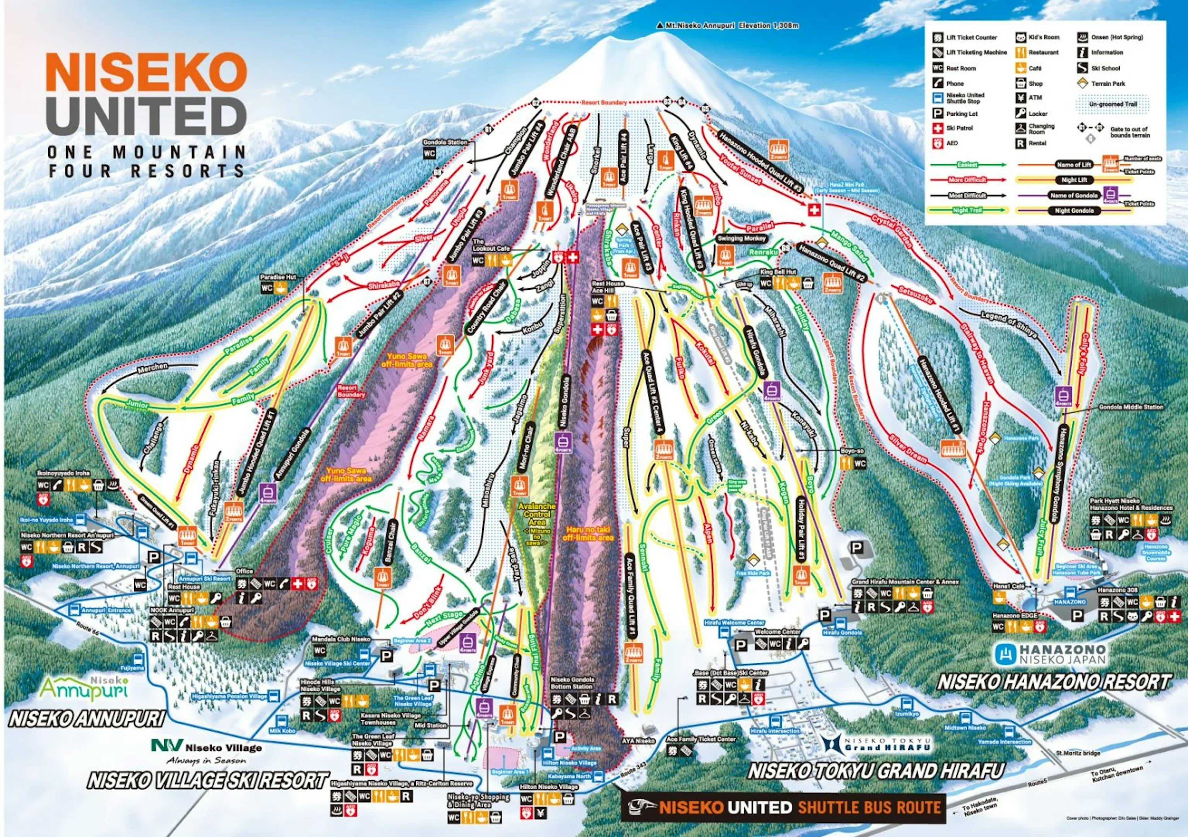 Trail Map of Niseko United