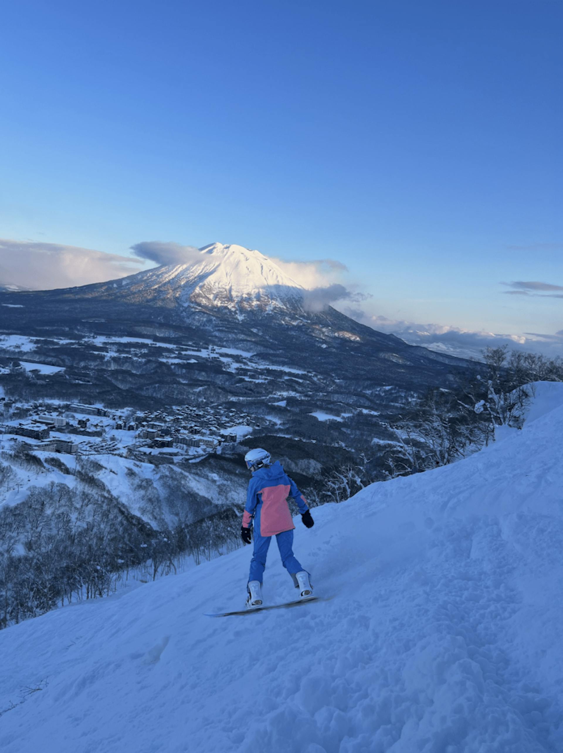 Snowboarding in Niseko, Japan