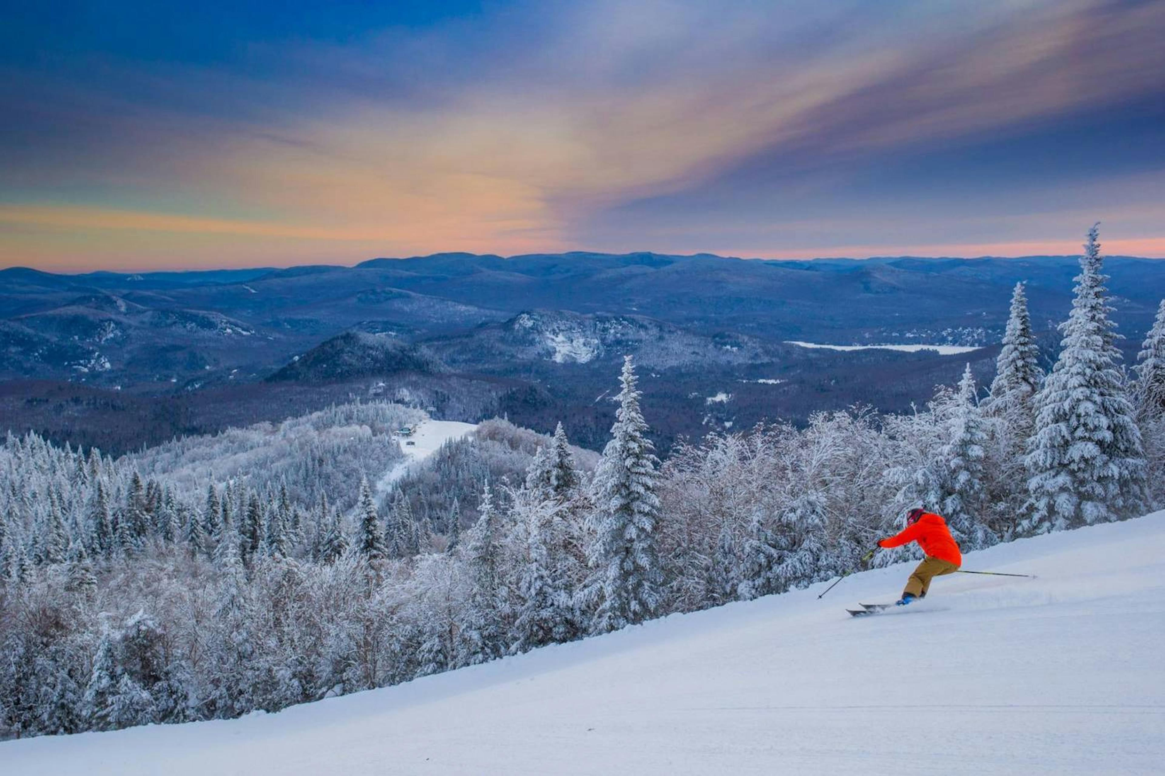 First tracks at Mont Tremblant