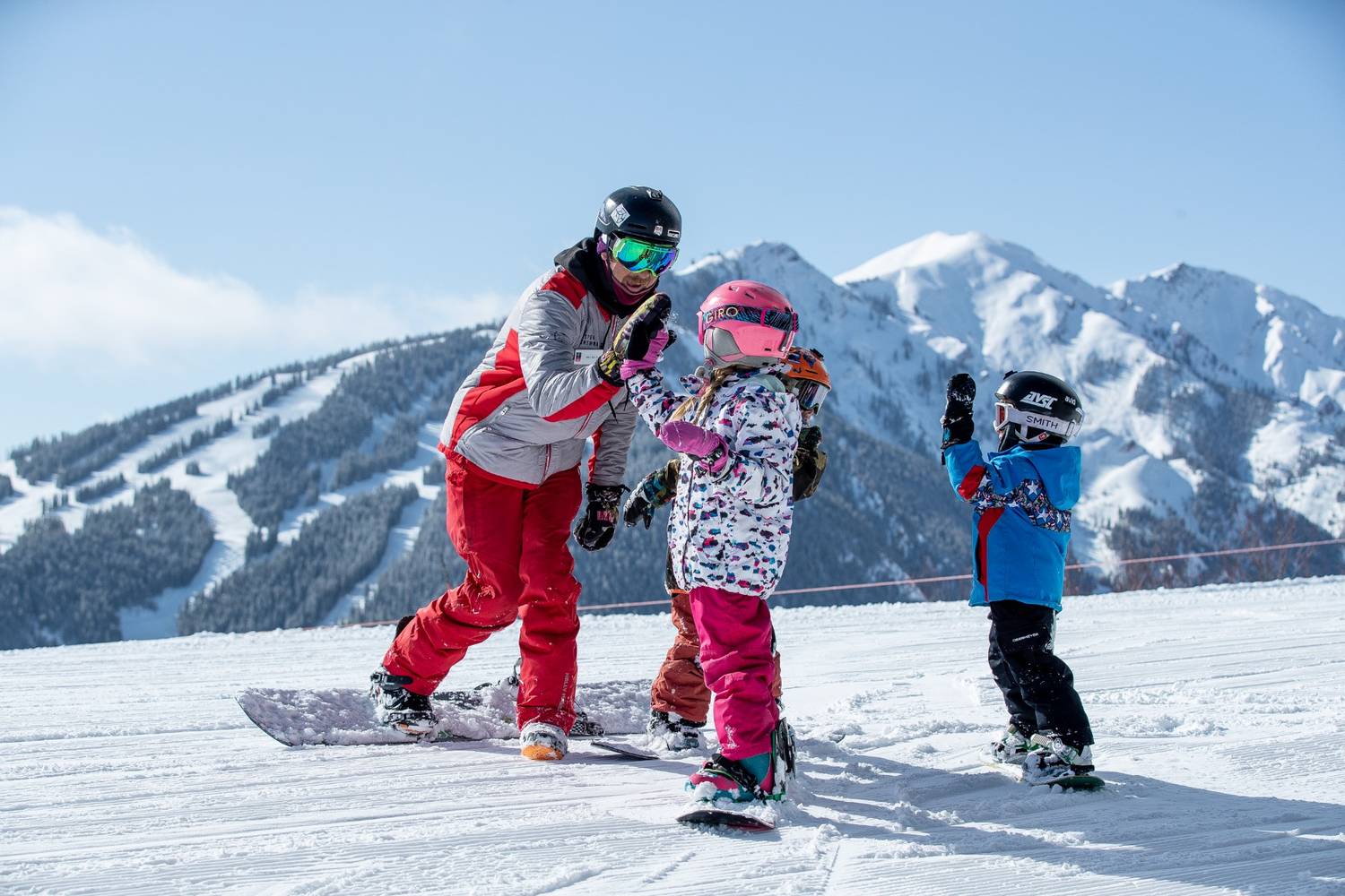 Best ski resort for beginners image showing family friendly learning terrain
