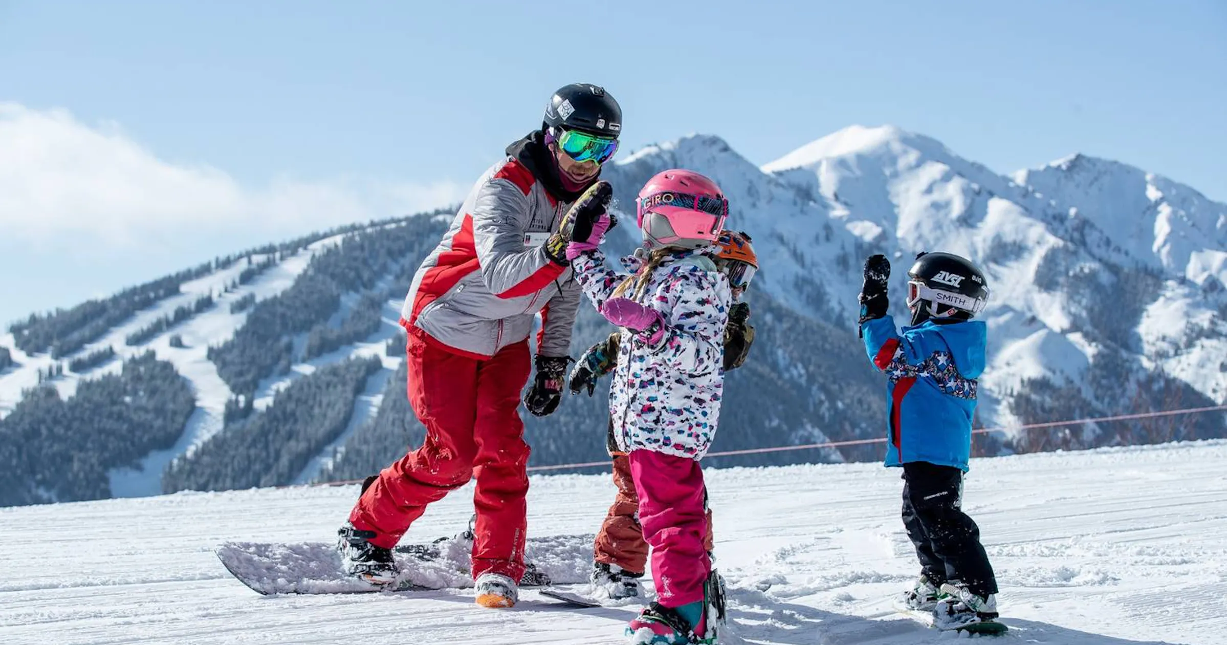 Best ski resort for beginners image showing family friendly learning terrain