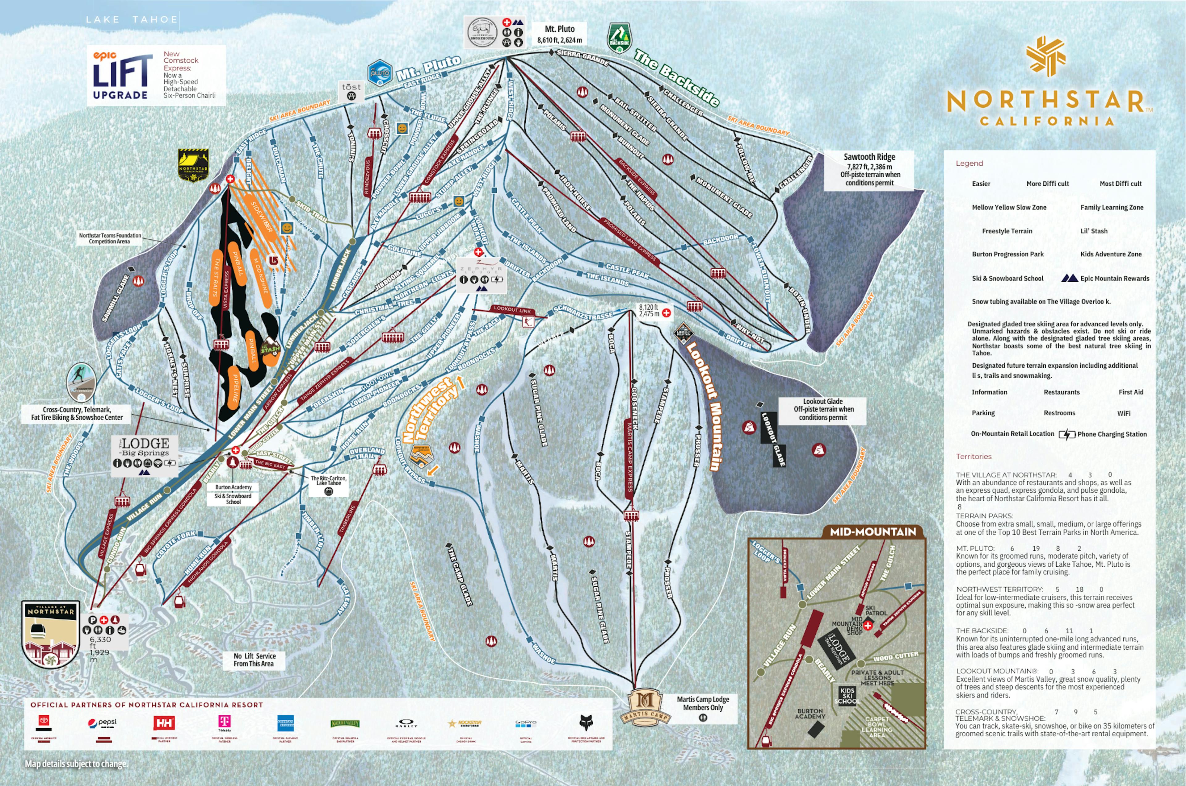 Northstar Resort Trail Map