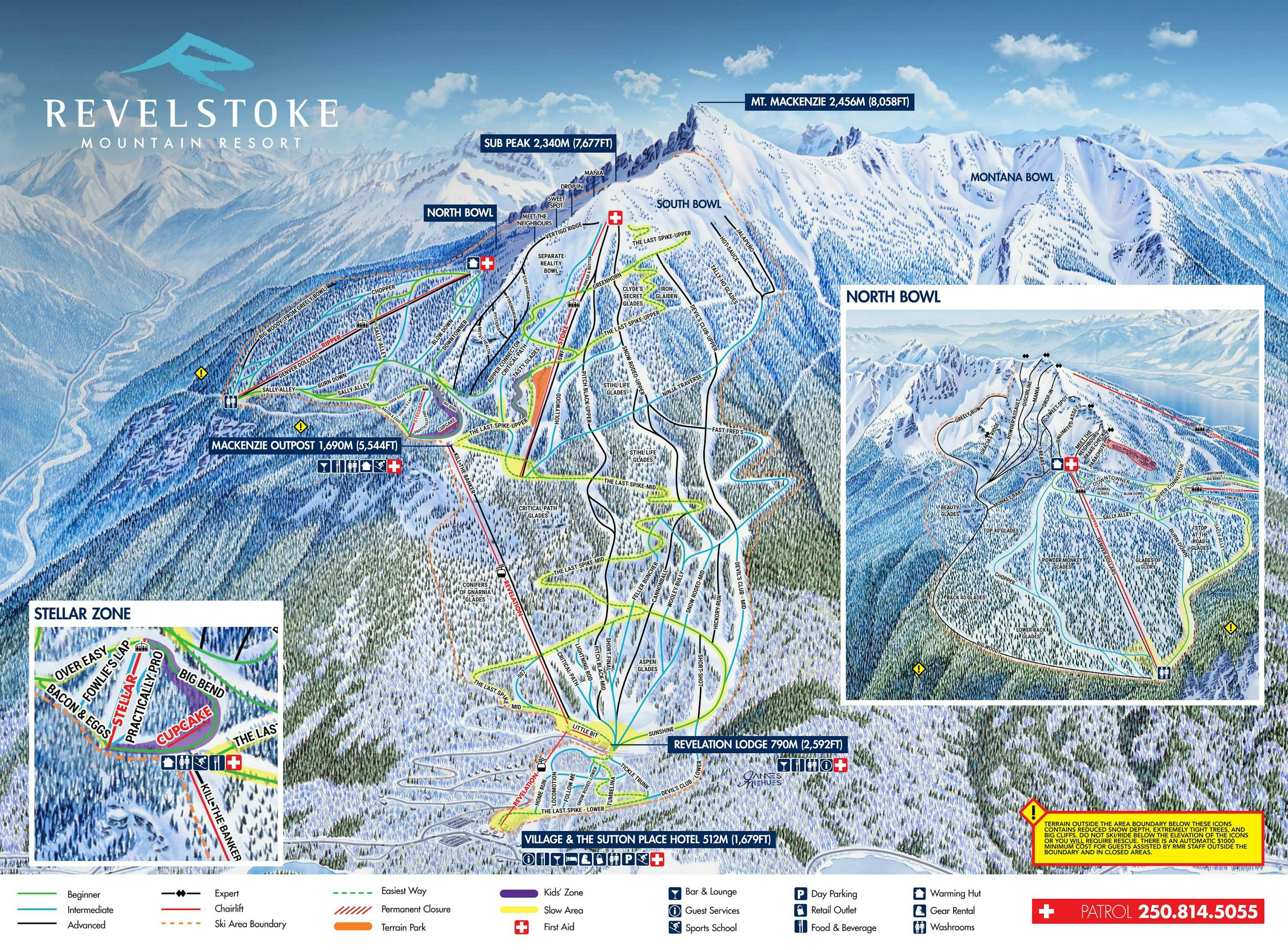 Revelstoke winter trail map